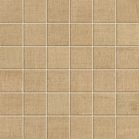 AtlasConcordeUSA Jute TanBurlap Mosaico 30x30 600110000799