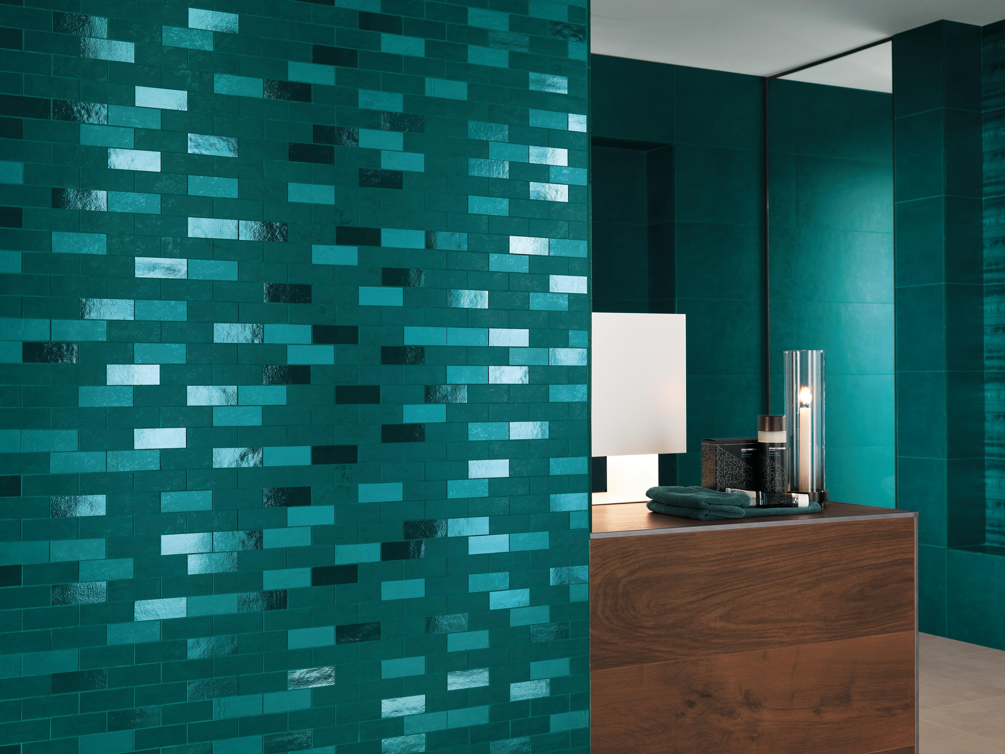 Ewall Petroleum Green, Ewall Petroleum Green MiniBrick, Ewall Petroleum Green Spigolo, Etic Palissandro