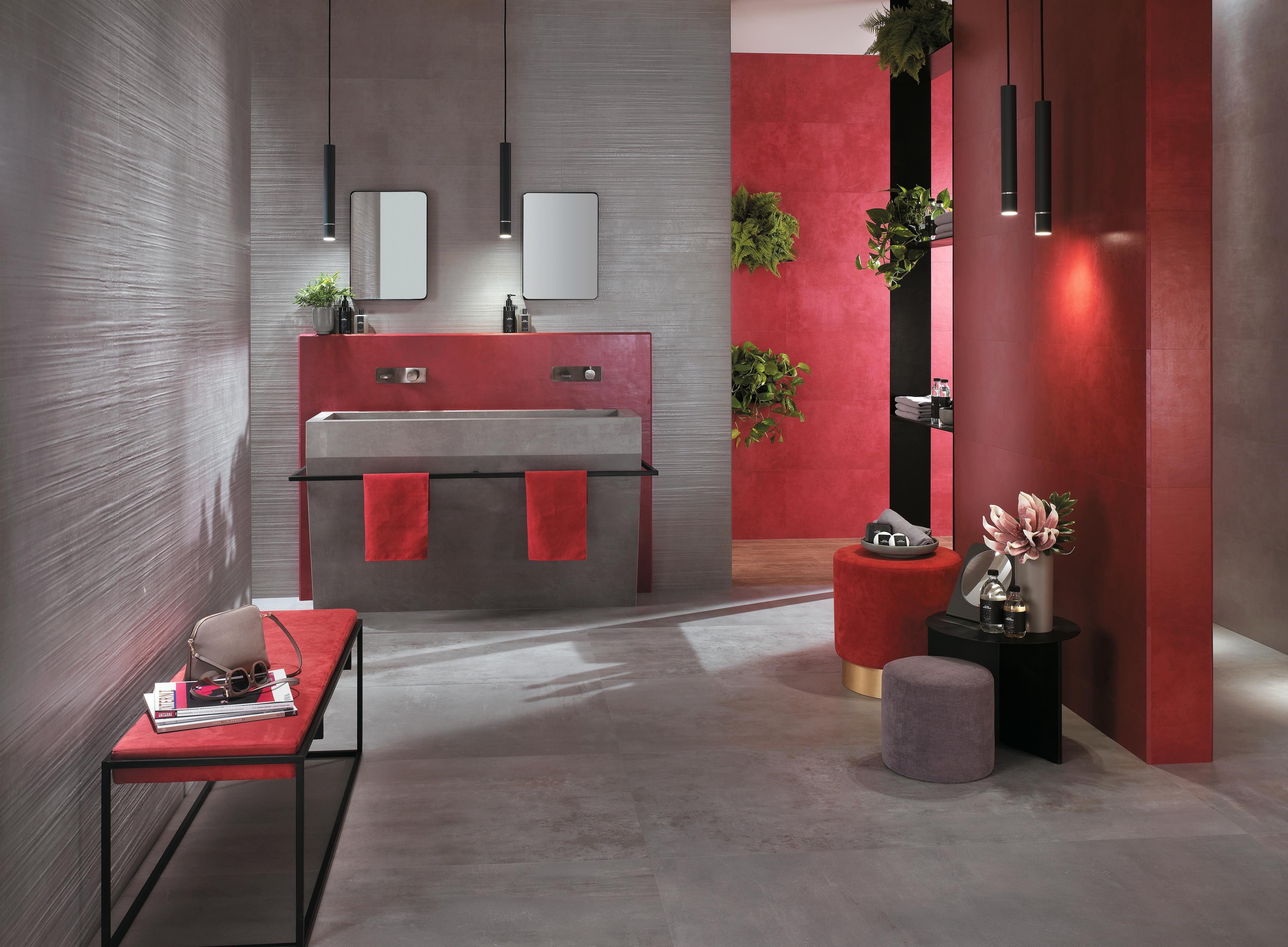 Pavimento e Rivestimento Bagno Effetto cemento Grigio