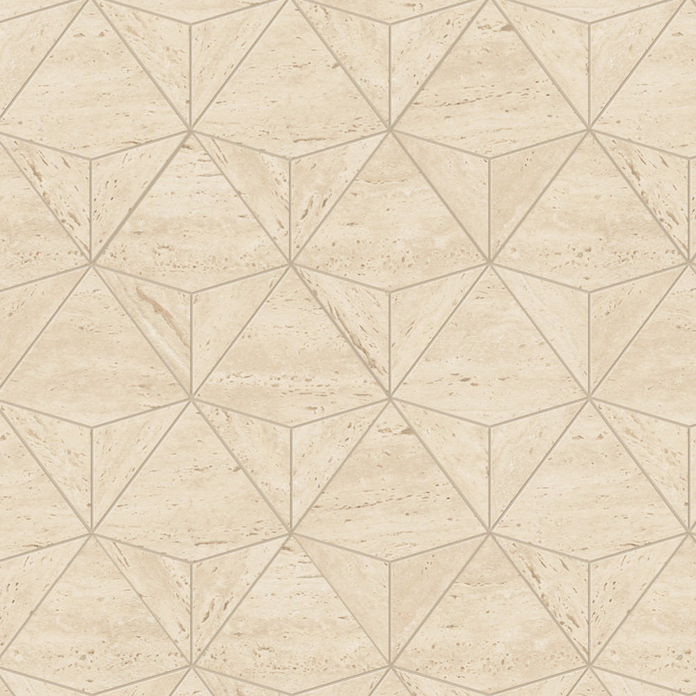 MARVEL Travertino Sand Mosaico Origami