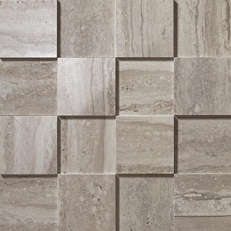 AtlasConcorde MarvelPro TravertinoSilver Mosaico3D ADP9 R