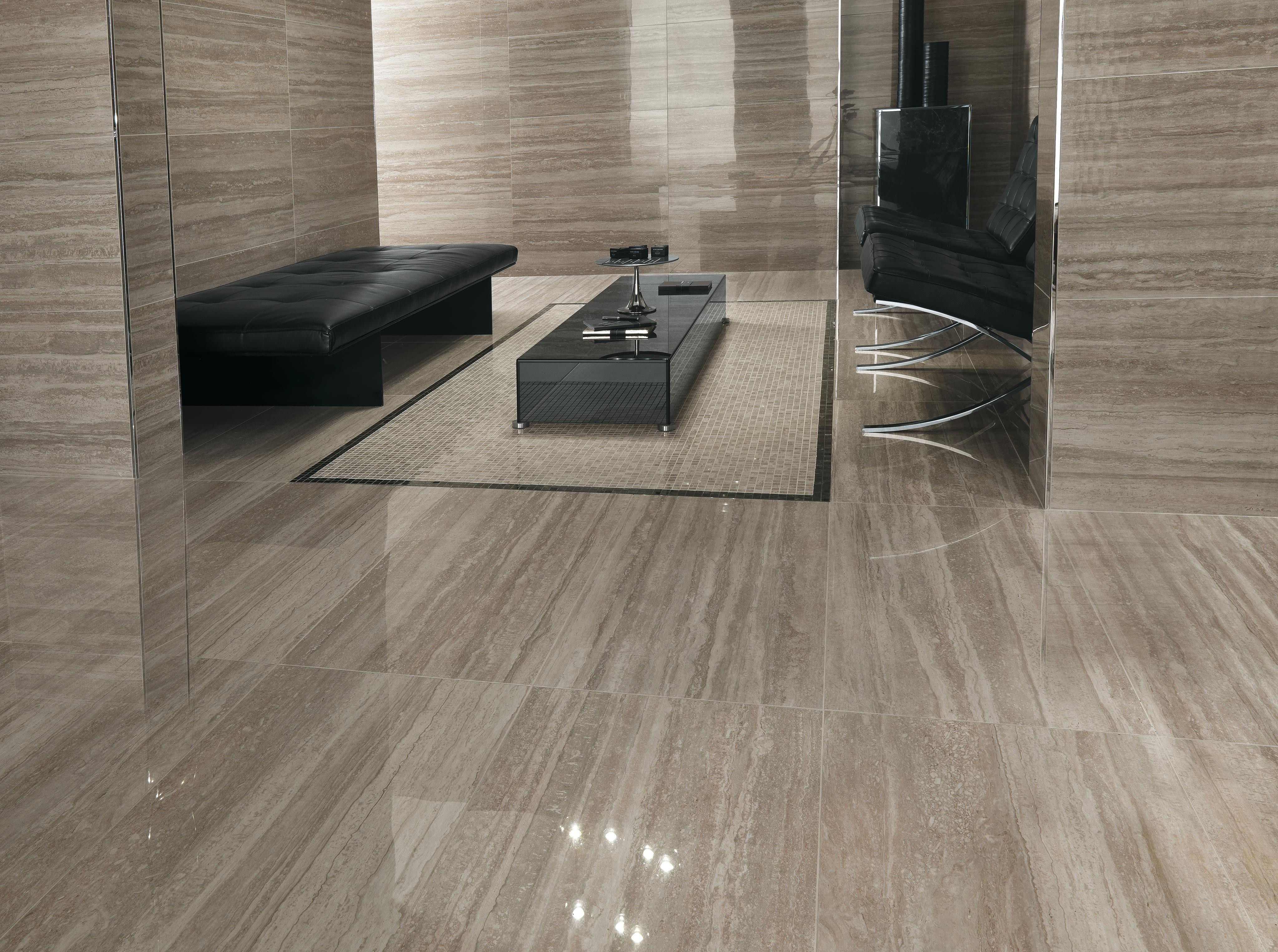 Marvel Pro Travertino Silver Lappato, Marvel Pro Travertino Silver Mosaico Lappato, Marvel Pro Noir St. Laurent Mosaico Lappato