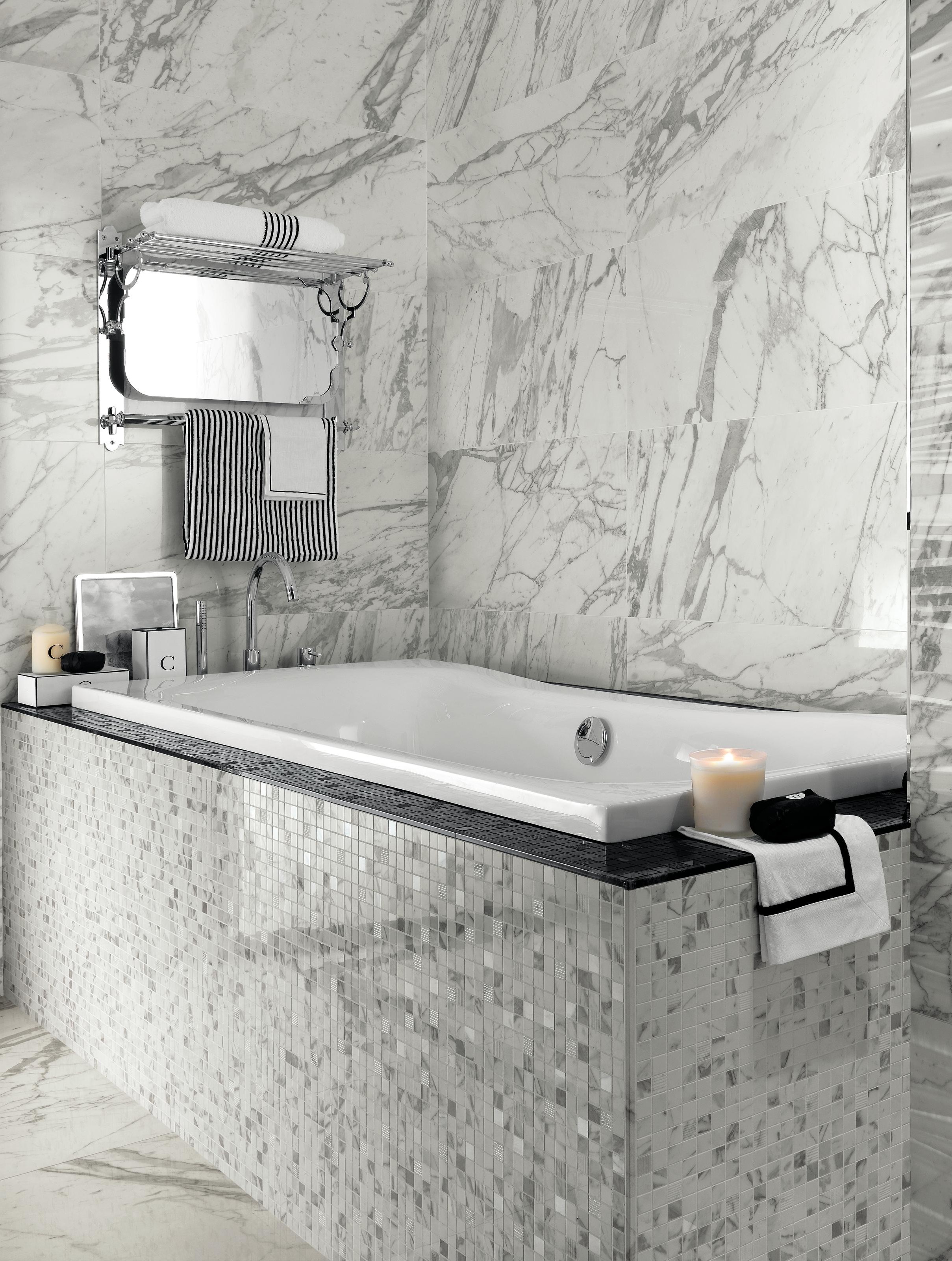 Marvel Pro Statuario Select, Marvel Pro Statuario Select Ribbon, Marvel Pro Statuario Select Mosaic, Marvel Pro Noir St. Laurent Mosaic, Marvel Pro Statuario Select Spigolo, Marvel Pro Noir St. Laurent Spigolo, Marvel Pro Statuario Select Lappato