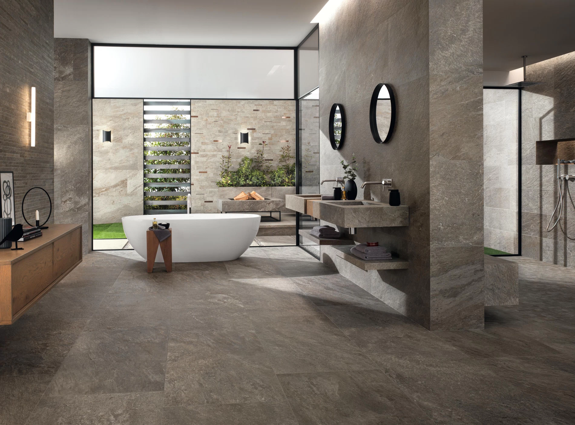 sandstone bathroom tile