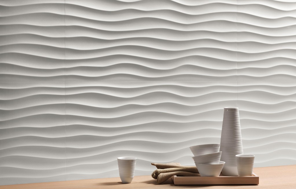 Rivestimento 3D Centro estetico Effetto 3D Bianco