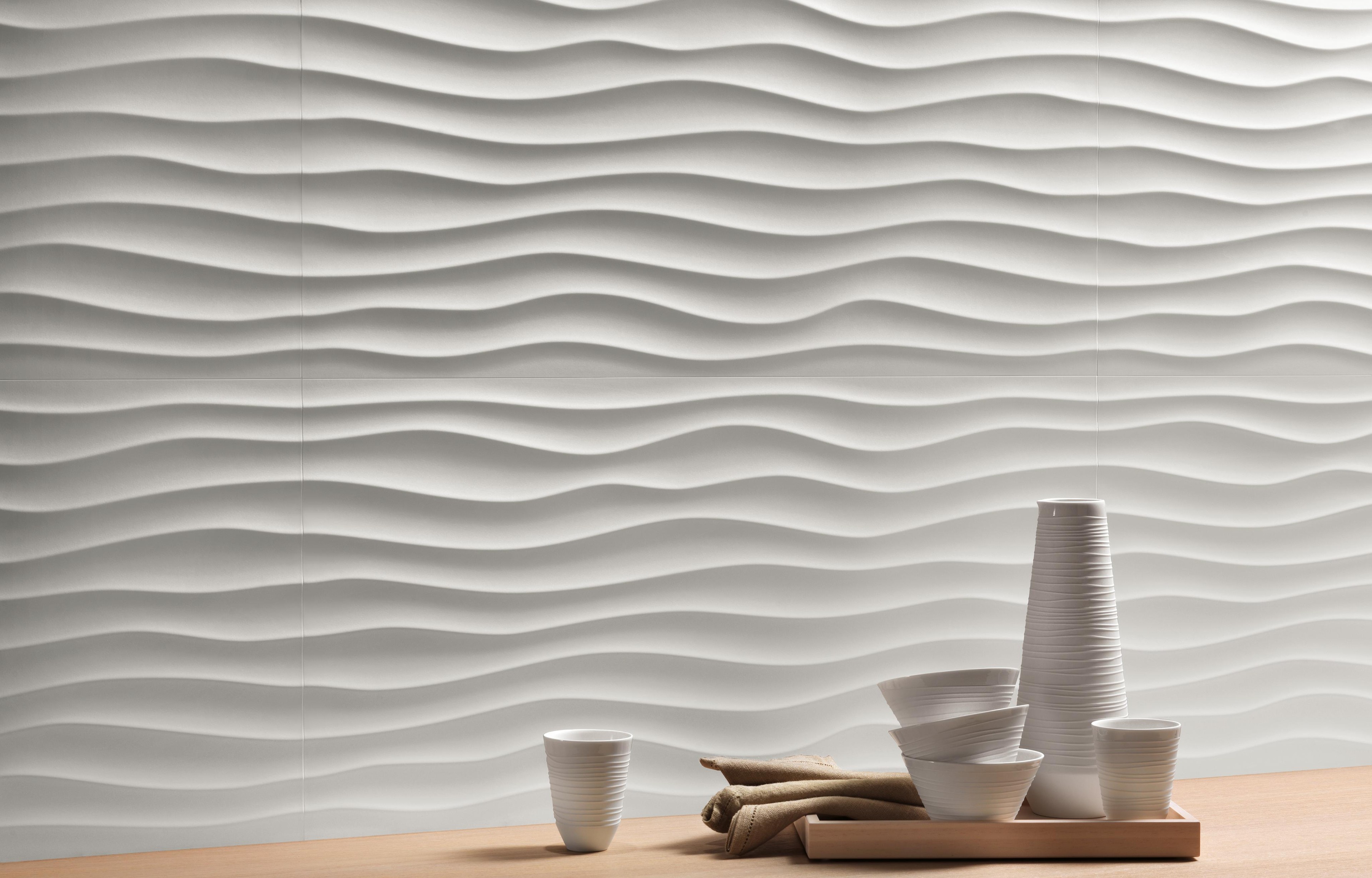 Rivestimento 3D Centro estetico Effetto 3D Bianco