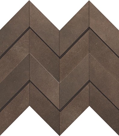 AtlasConcorde Dwell BrownLeather Chevron3D 30,8x35,1 A1DO