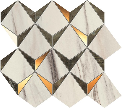 AtlasConcorde MarvelDream Bianco-Green Diamonds 35.8x32.9 9MDG R
