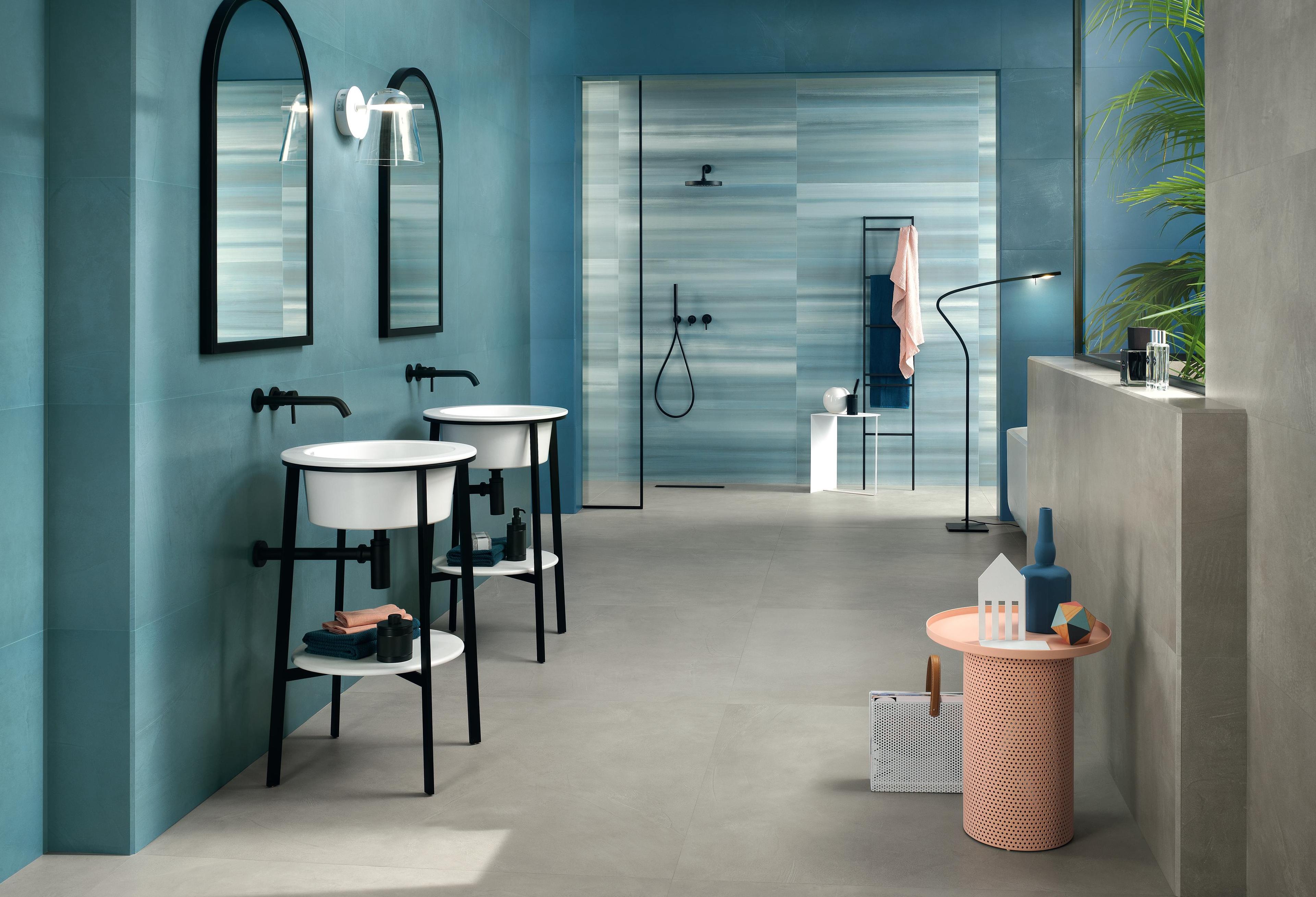 Pavimento e Rivestimento Bagno Effetto resina Grigio