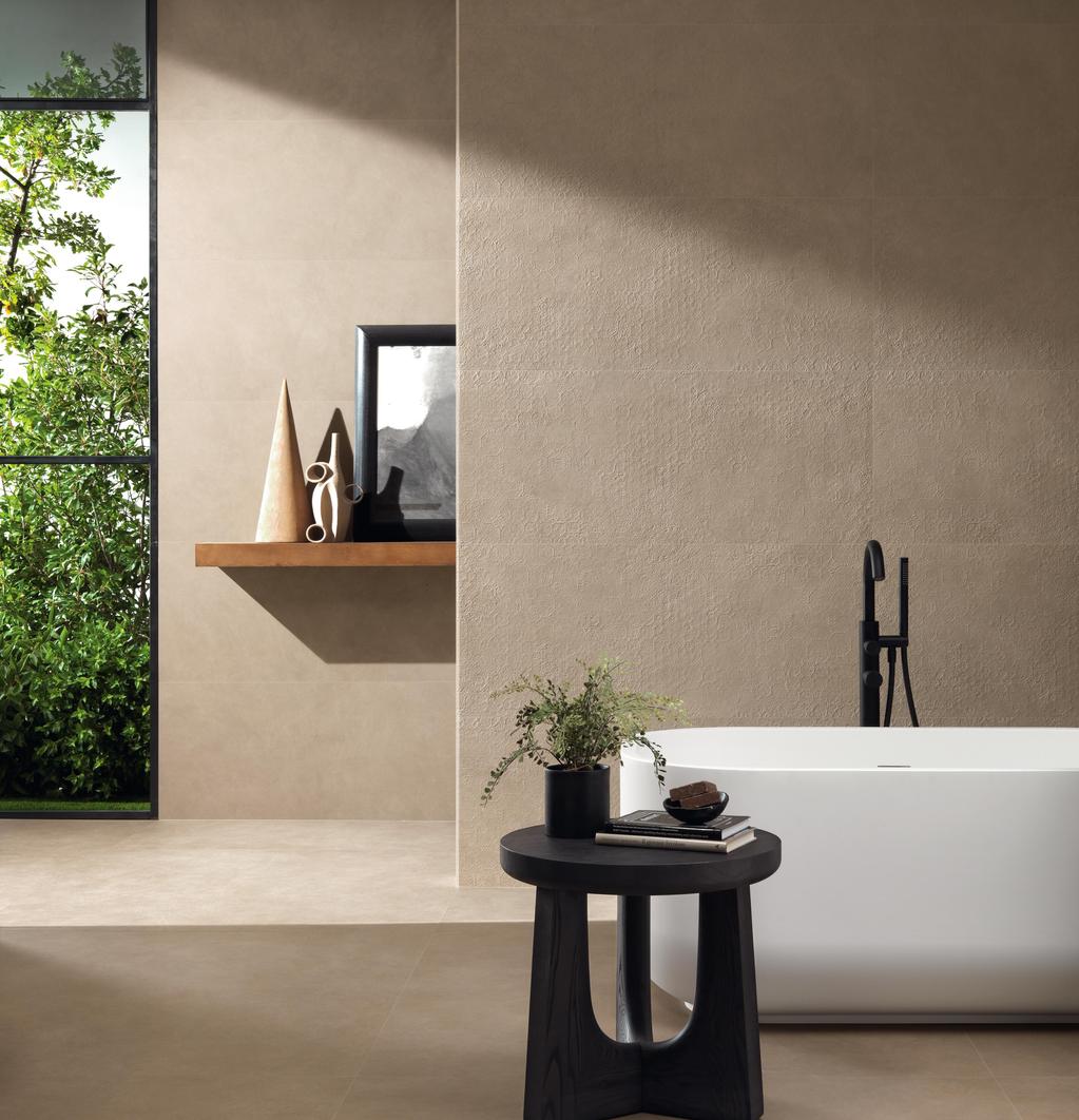 Pavimento e Rivestimento Bagno Effetto terra cruda Beige