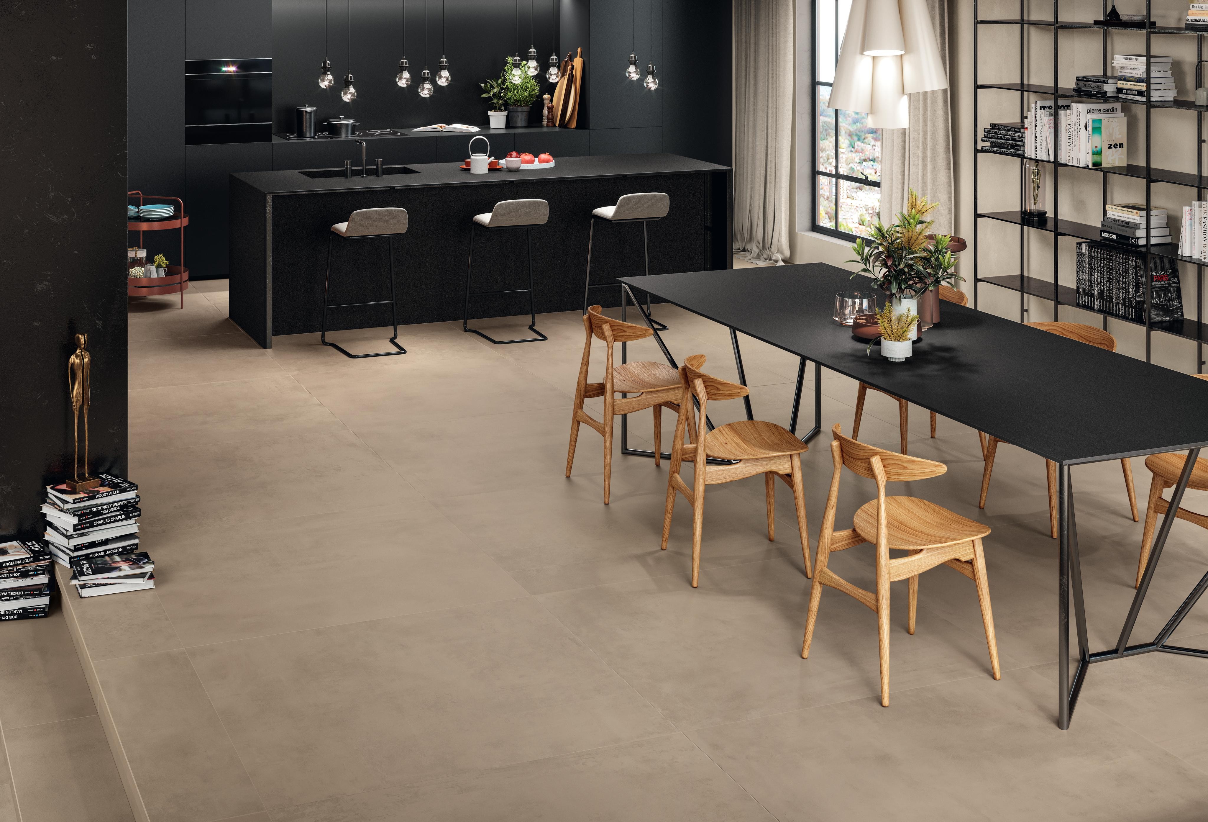 Effet ciment pour une cuisine au style industriel