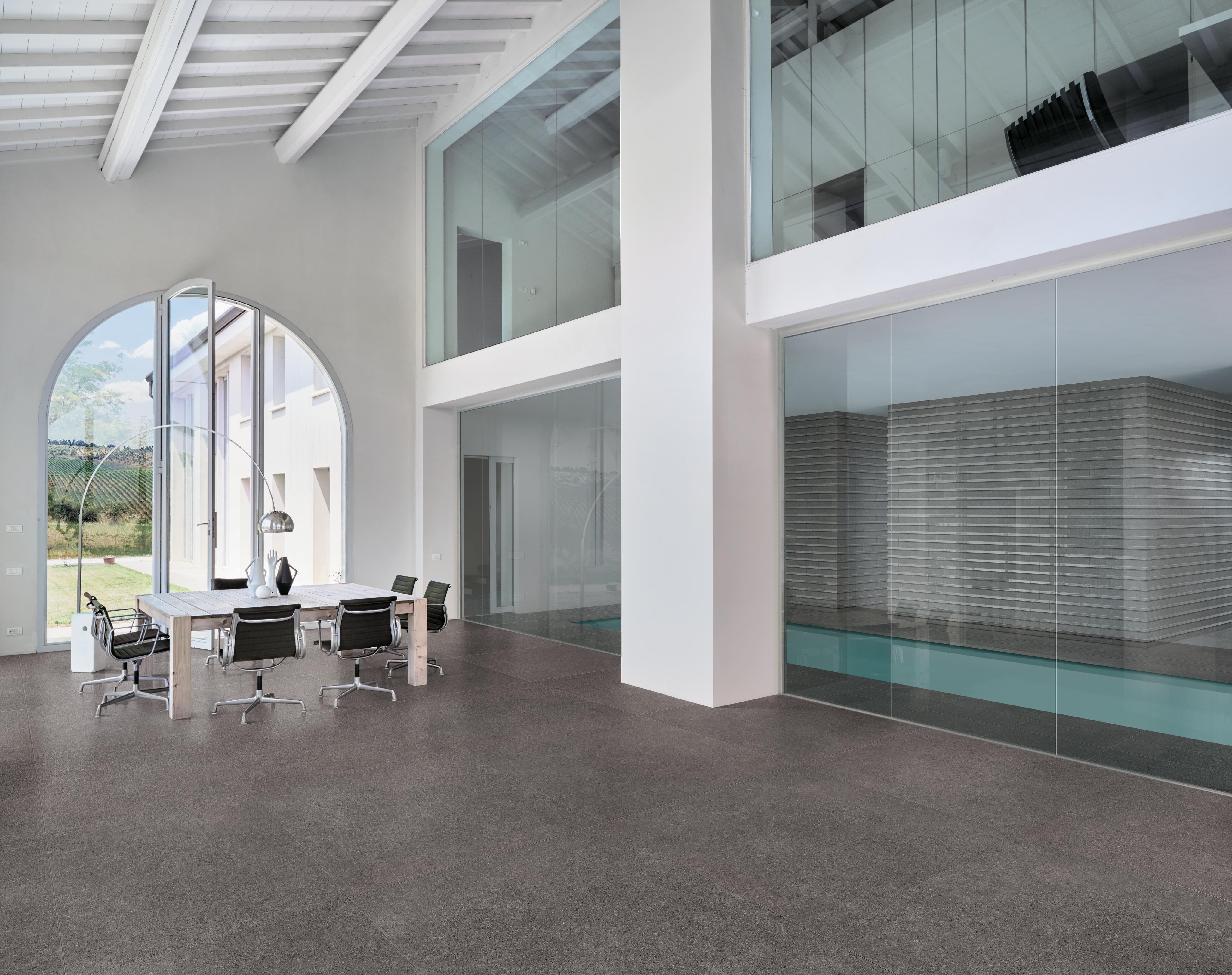Kone Grey 120x120, Kone Grey Grip 30x60, Kone Grey LASTRA 20 mm Elemento L SP Grip 15x60, Kone Grey Linea 3D 30x60