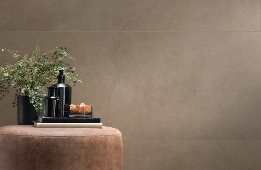 Rivestimento 3D Bagno Effetto terra cruda Beige