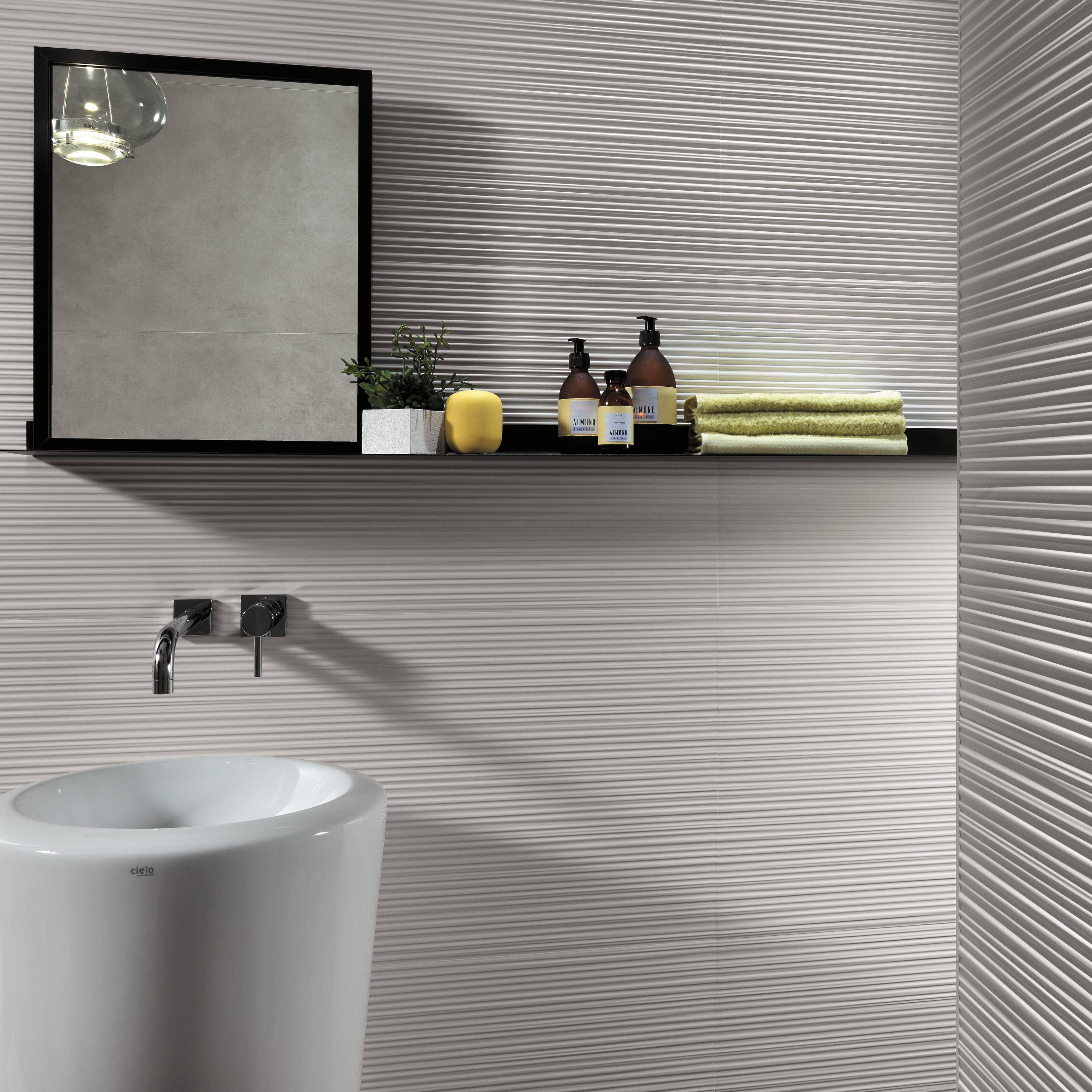 3D Line White Matt