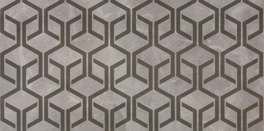 AtlasConcorde MarvelPro GreyFleury 40x80 Shiny 8MHG Hexagon