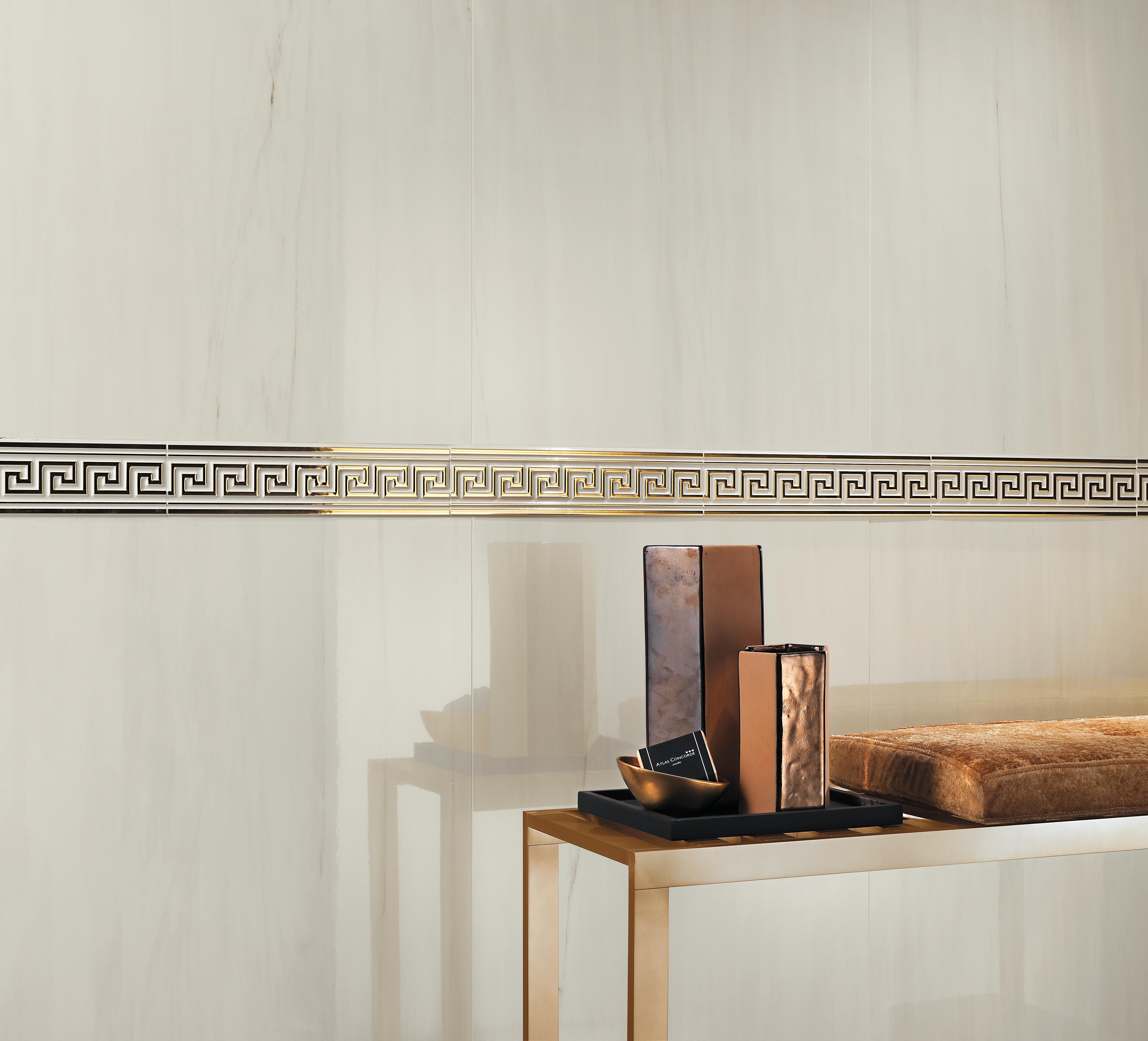 Marvel Bianco Dolomite, Marvel Greca Gold