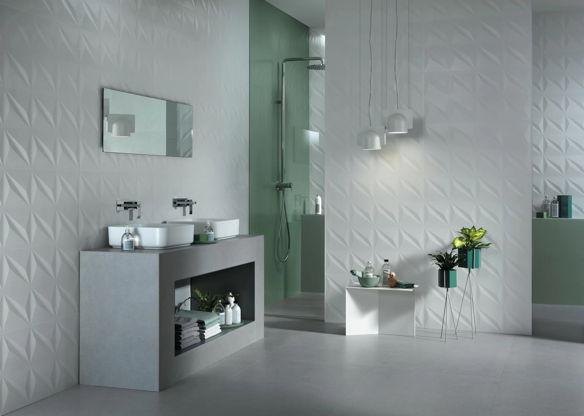 Bathroom Wall Design - Truly Amazing Brick Wall Bathrooms That Make A Big Difference Images Decoratorist - Accent bathroom wall tile ideas.