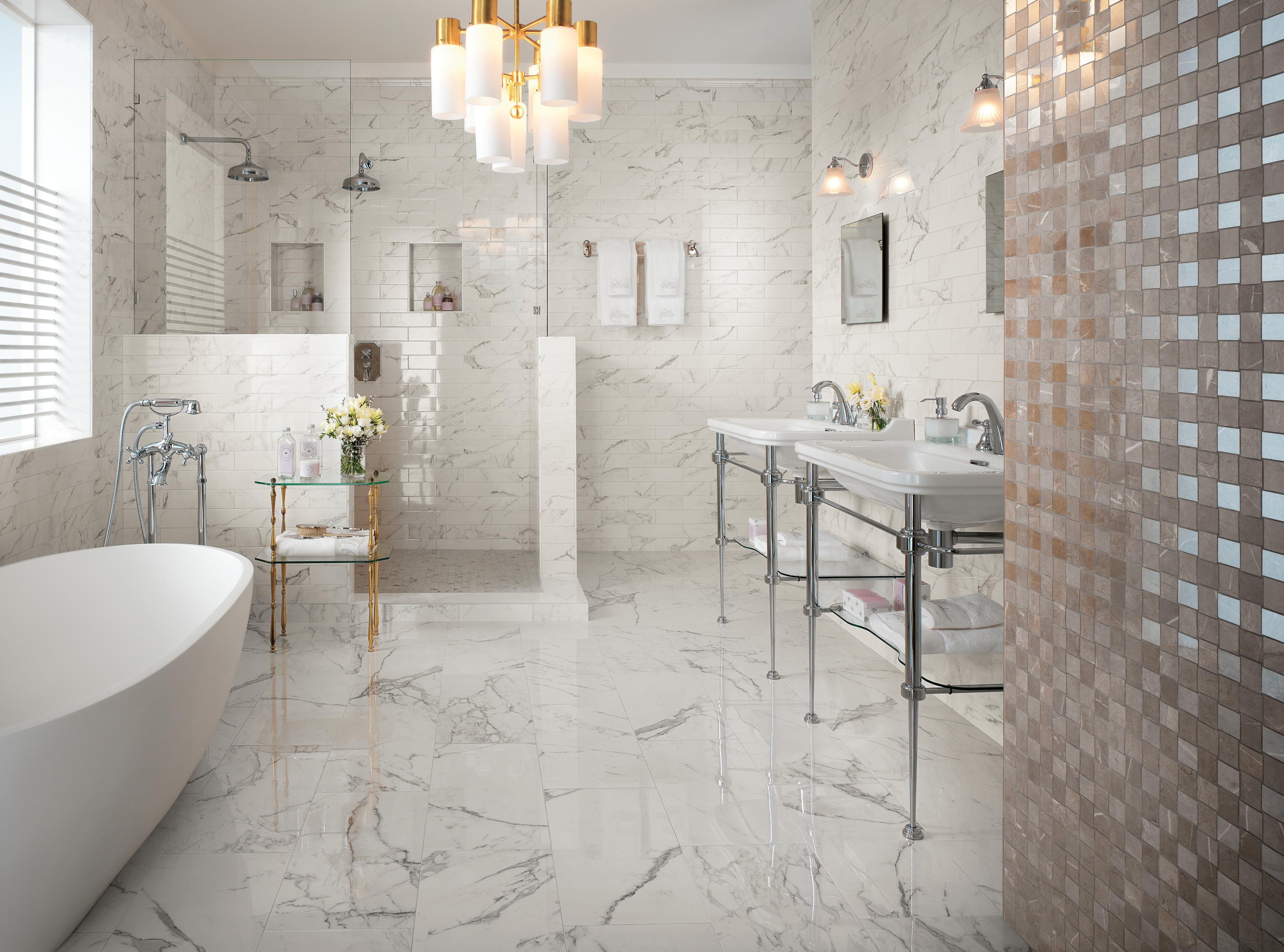 Brick Calacatta Extra, Marvel Silver Dream Net Mosaic, Marvel Calacatta Spigolo, Marvel Calacatta London, Marvel Calacatta Extra, Marvel Calacatta Extra Mosaico Matt