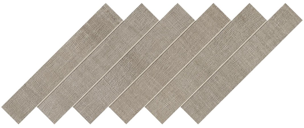 AtlasConcordeUSA Jute DeepFog HerringboneMosaicA 30x30 600110000809