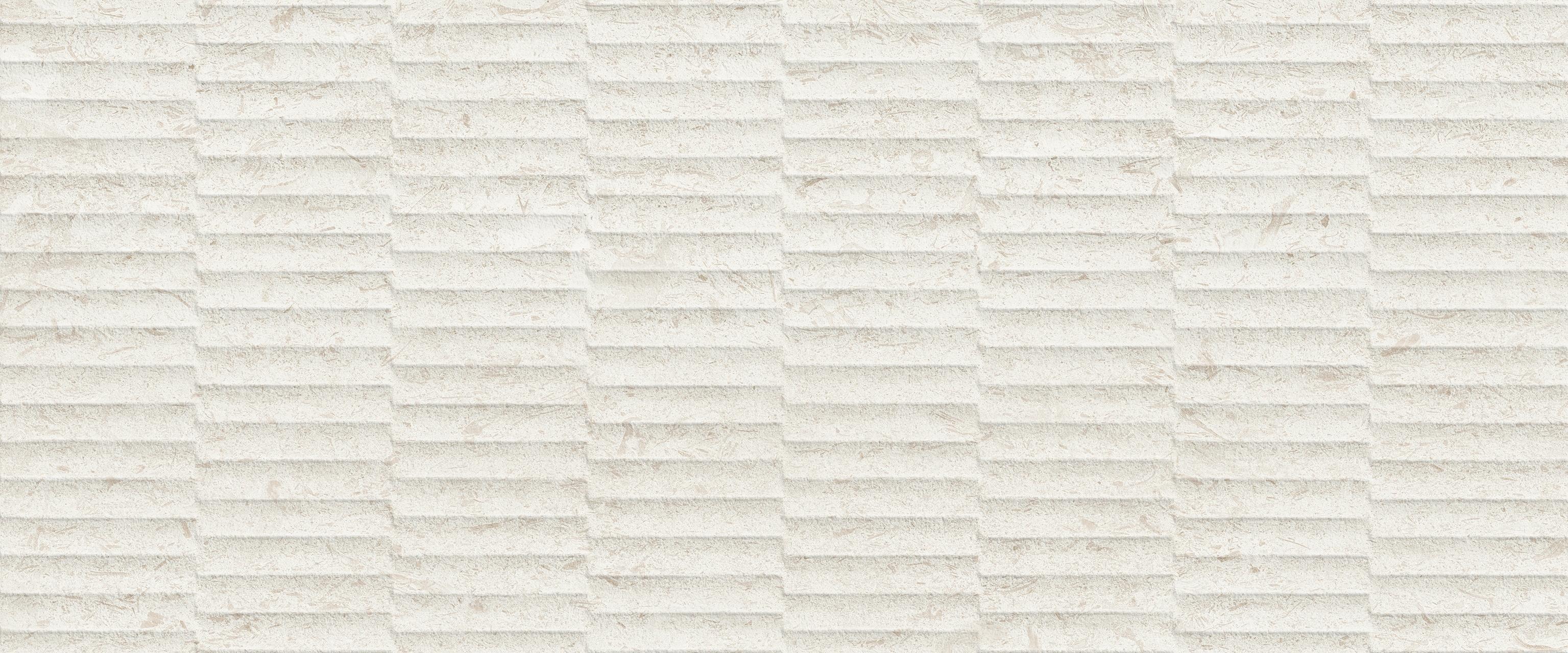 Nyra Utopia 3D Groove Reef 50x120 Matt, Weiß, 50x120