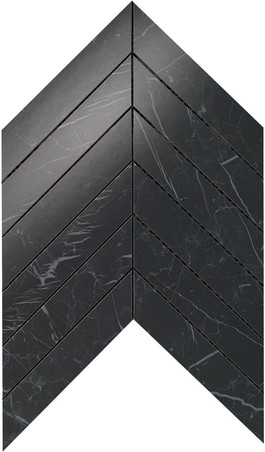 AtlasConcorde MarvelStone NeroMarquina Chevron 30.5x25 9SCN R
