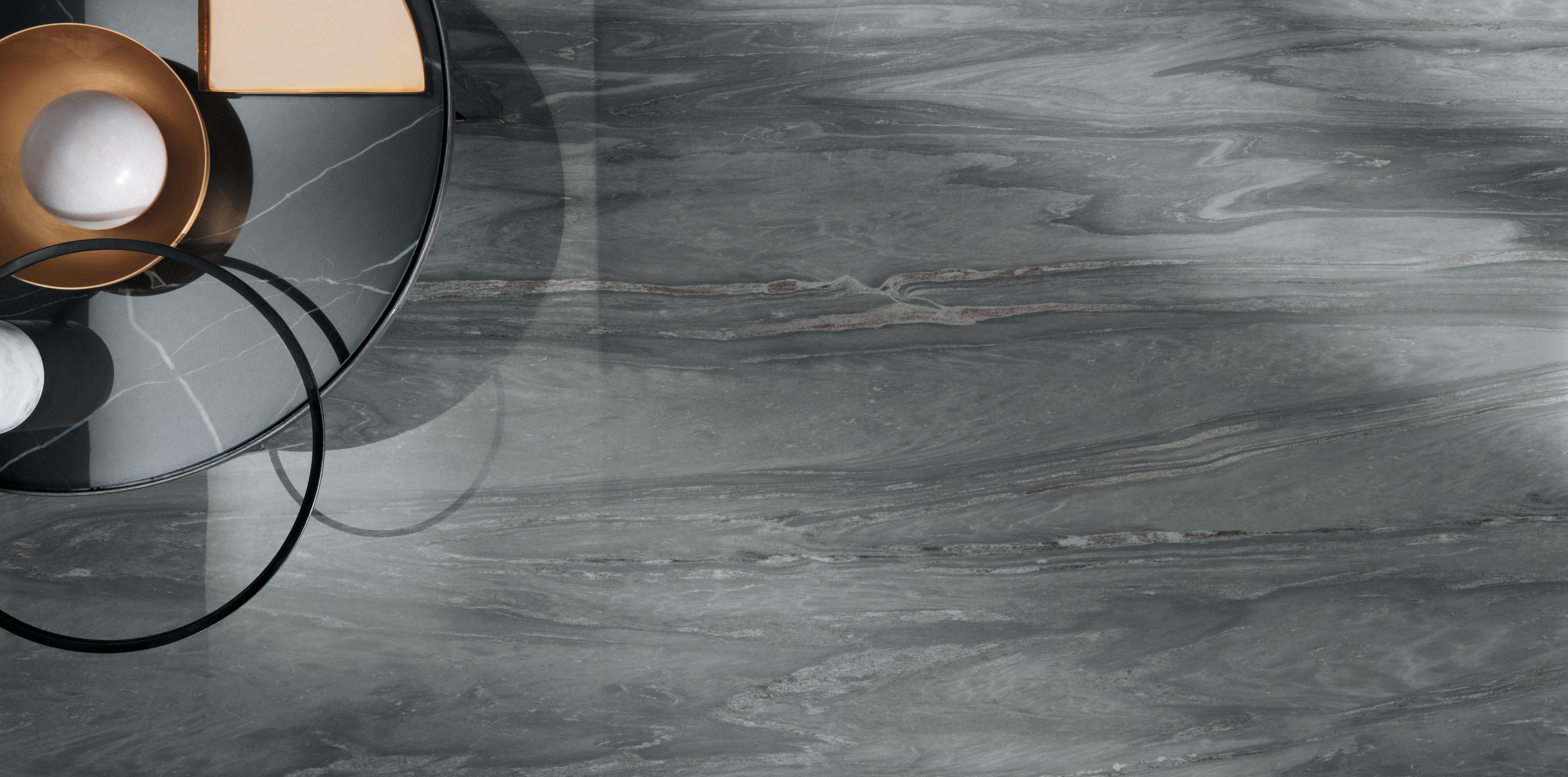 Pavimento in Gres Porcellanato Bagno Effetto marmo Grigio