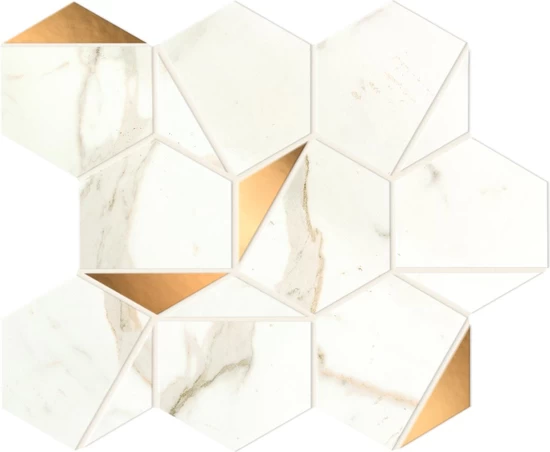 AtlasConcorde MarvelShine CalacattaPrestigio GoldHex Shiny 25,1x29 A4WU