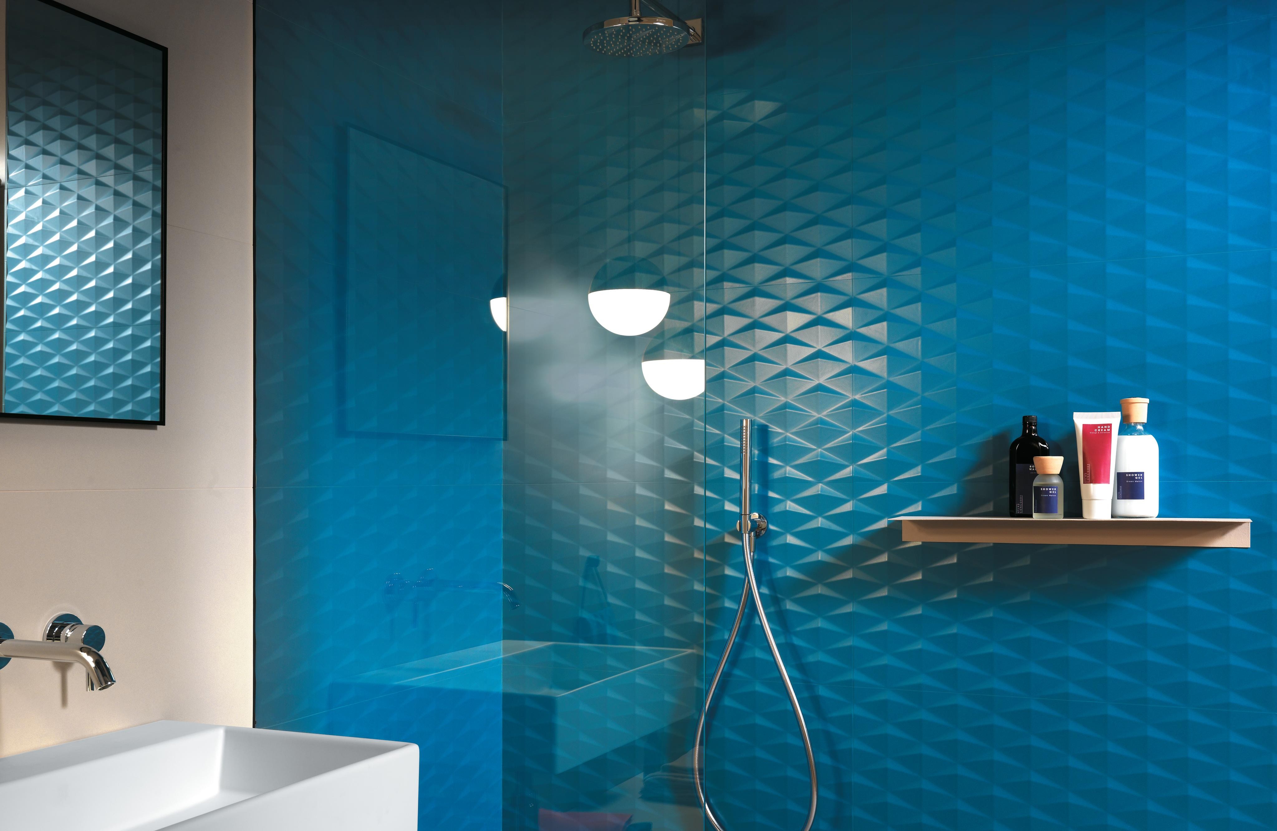3D Stars Blue 40x80, Taupe 40x80