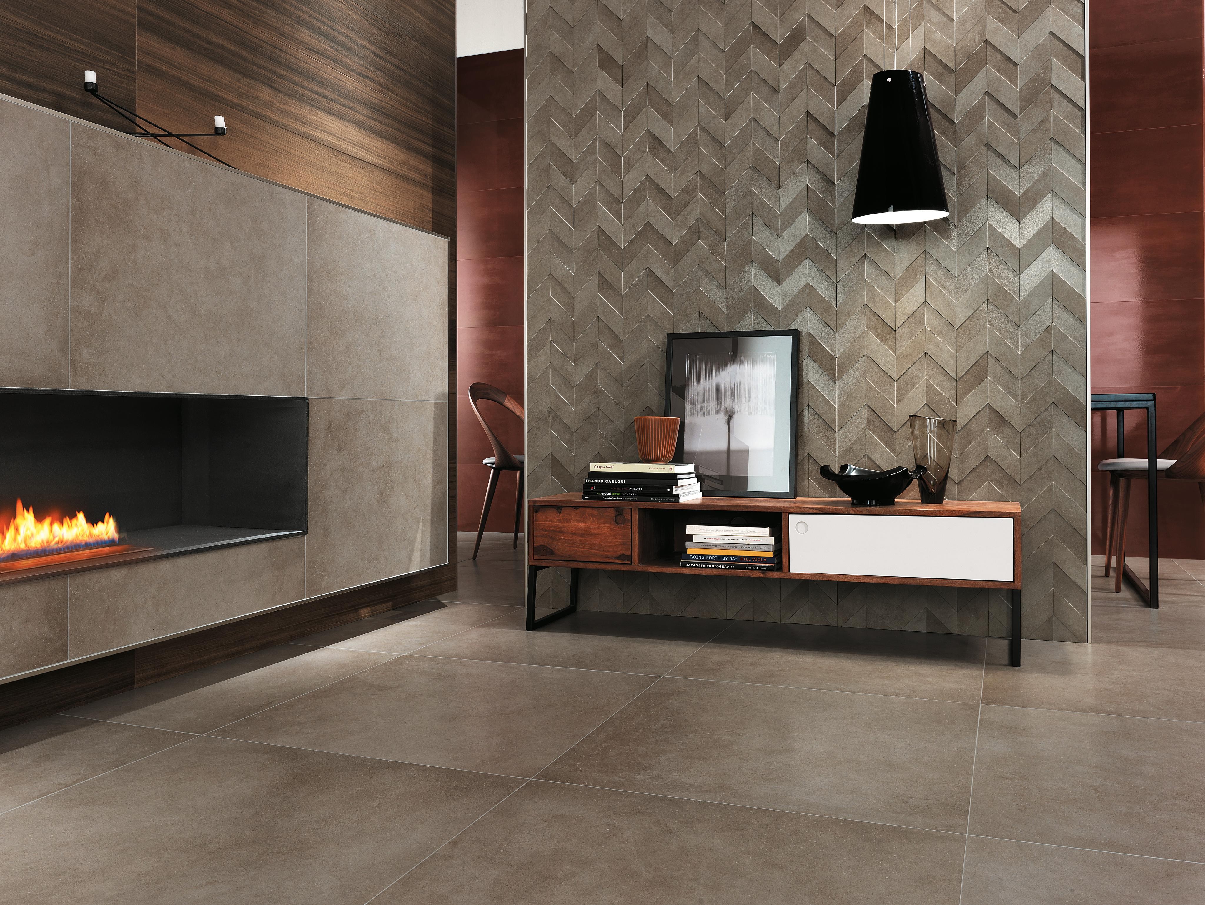Dwell Rust, Dwell Greige, Dwell Off White, Dwell Greige Chevron 3D, Etic Eucalipto Smoked 25x150 cm
