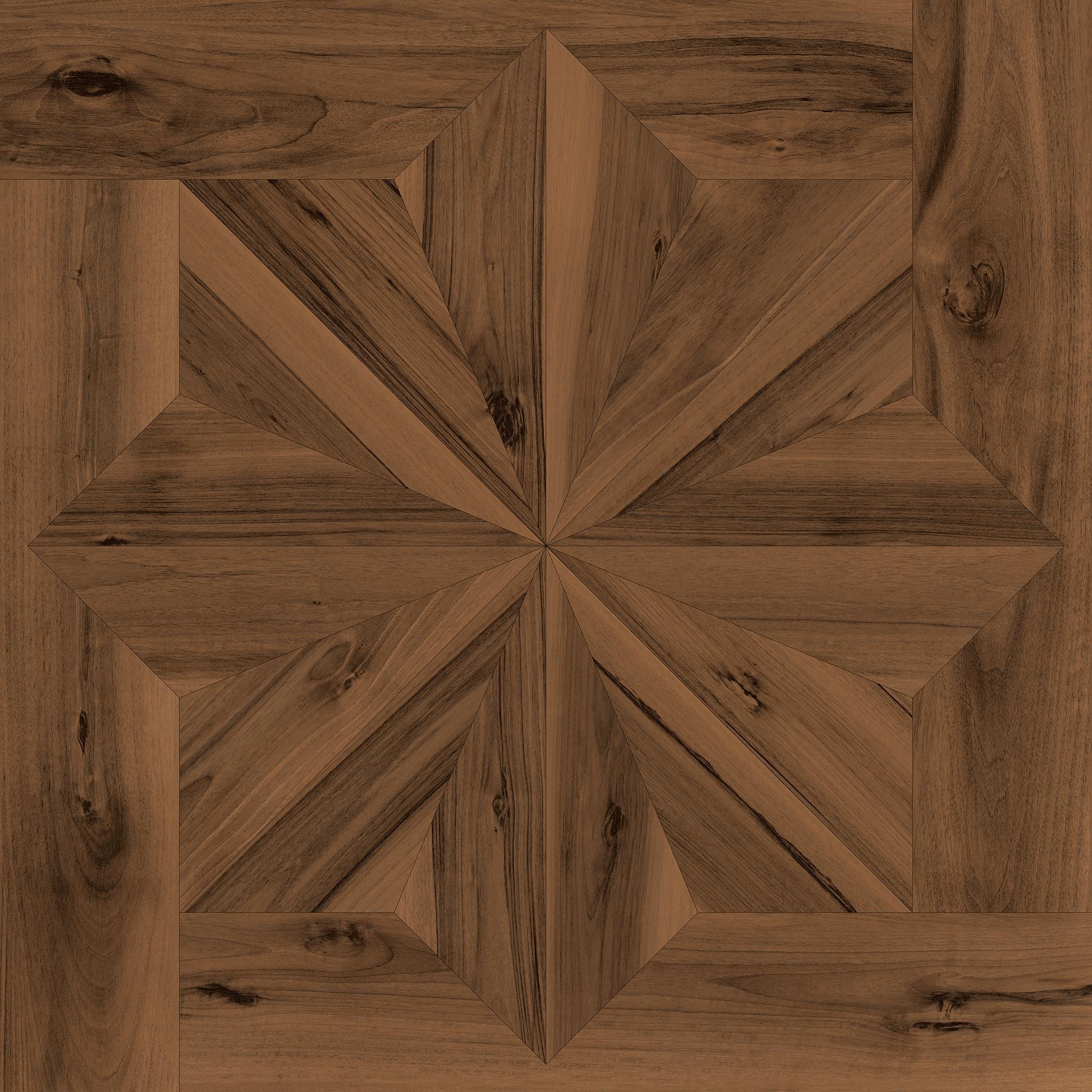 LOG ANTHOLOGY Classic Frame Walnut Dark 120x120, Marrón, 120x120