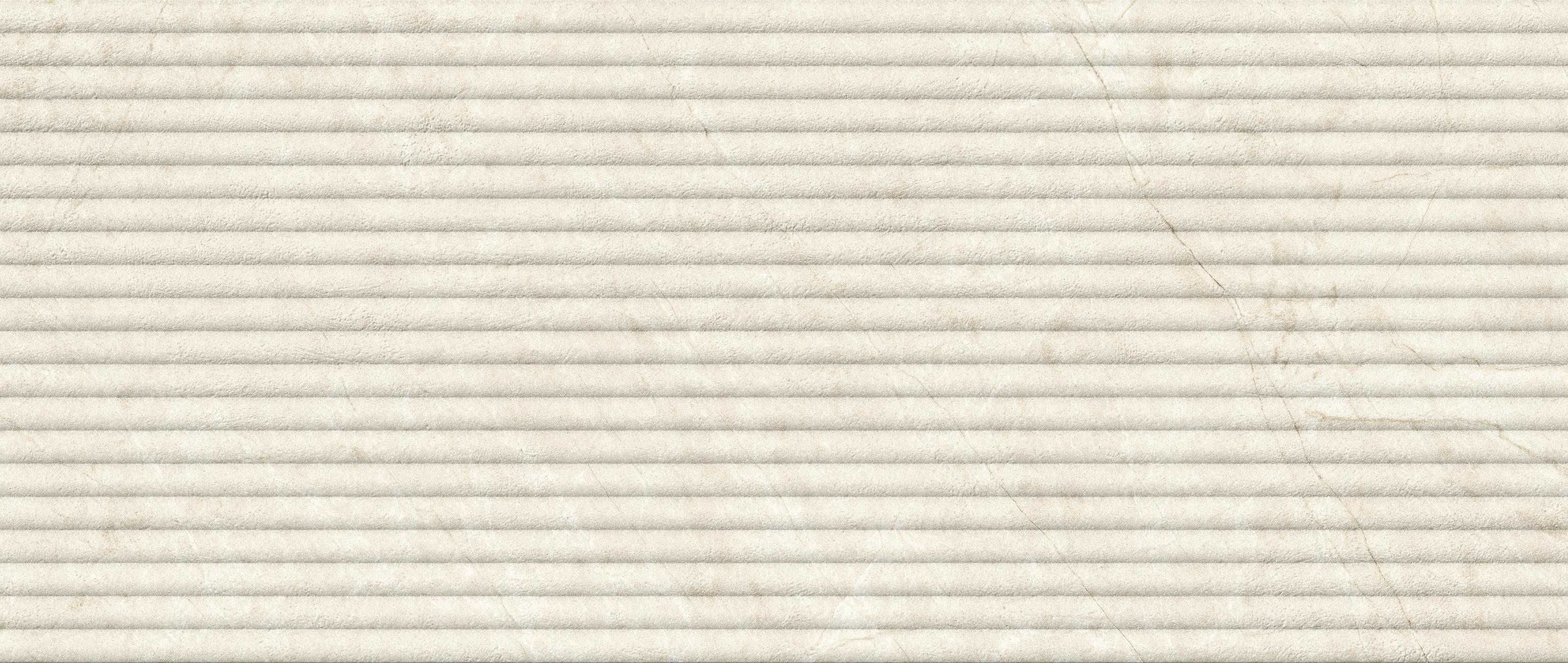 Marvel Next 3D Flute Vanilla White 50x120 Matte, White, 50x120