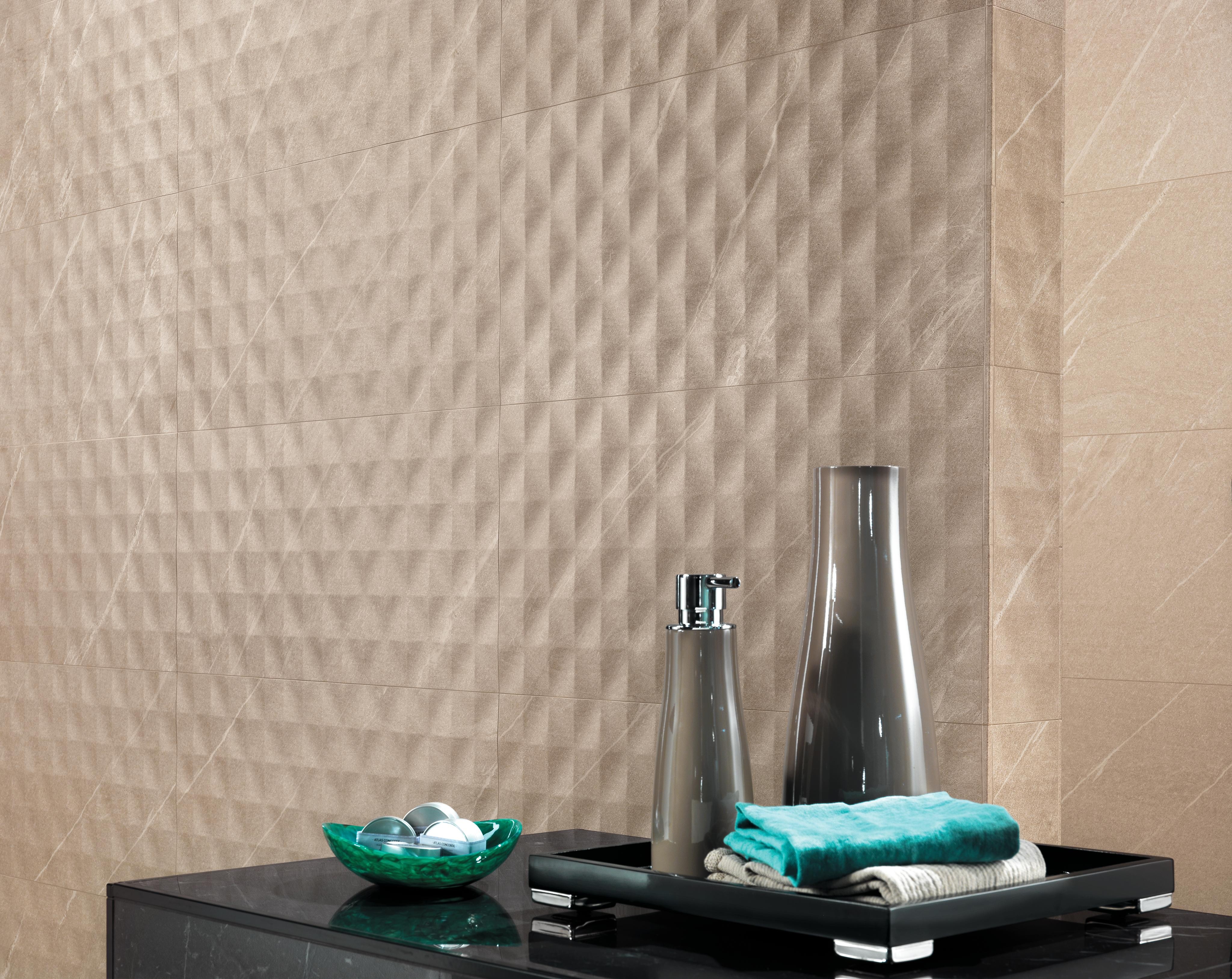 Marvel 3D Mesh Desert Beige 40x80, Marvel Nero Marquina Lappato