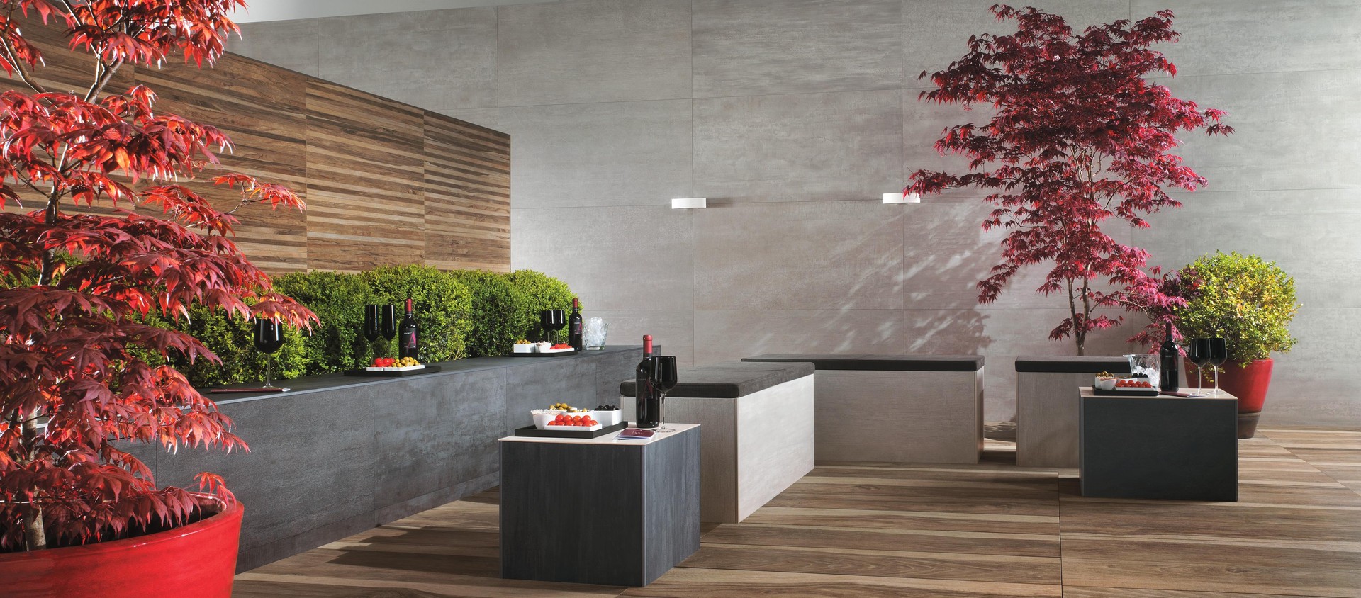 Etic Quercia Antique LASTRA 20mm, Etic Quercia Antique Tatami, Mark Chrome, Mark Graphite