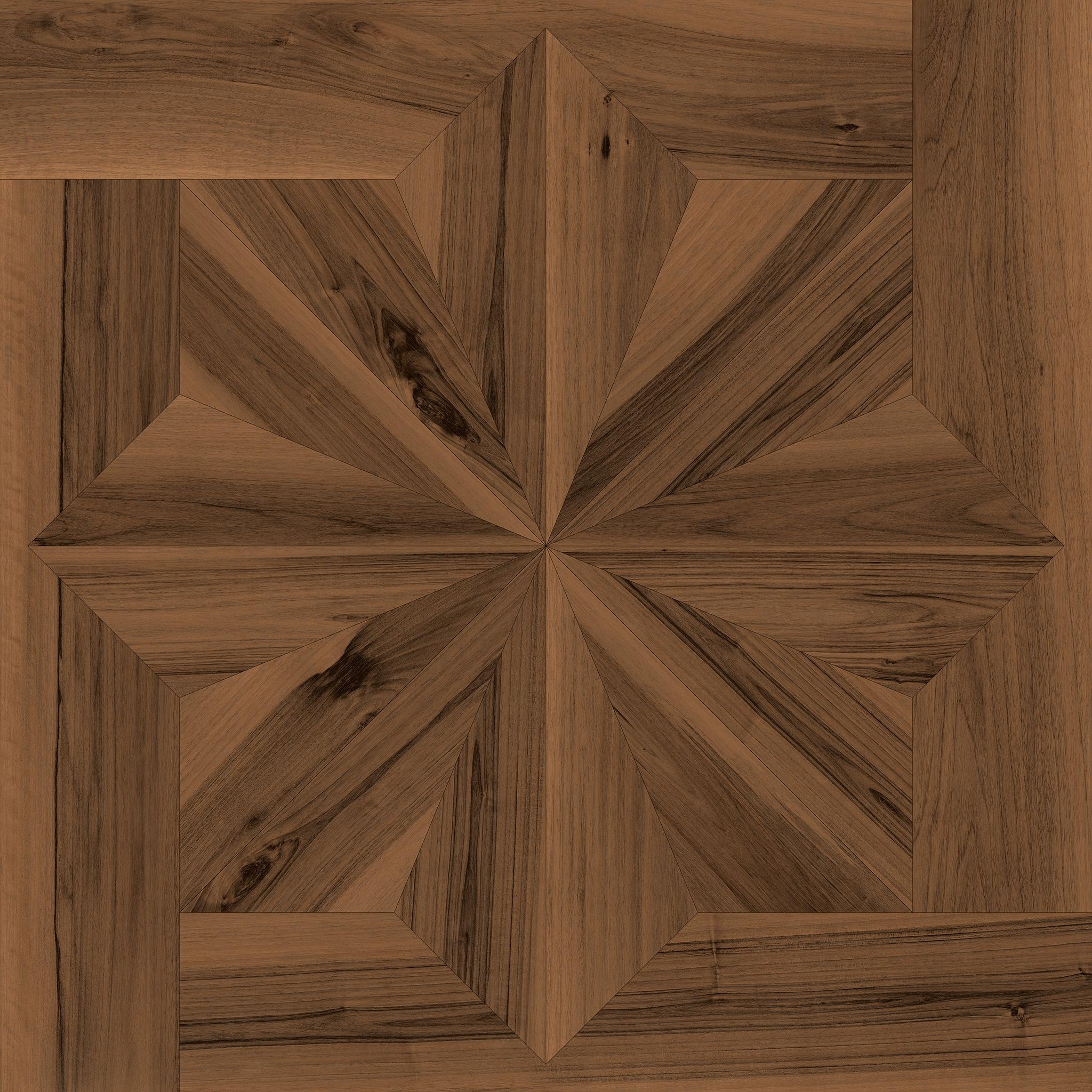 LOG ANTHOLOGY Classic Frame Walnut Dark 120x120, Marrón, 120x120