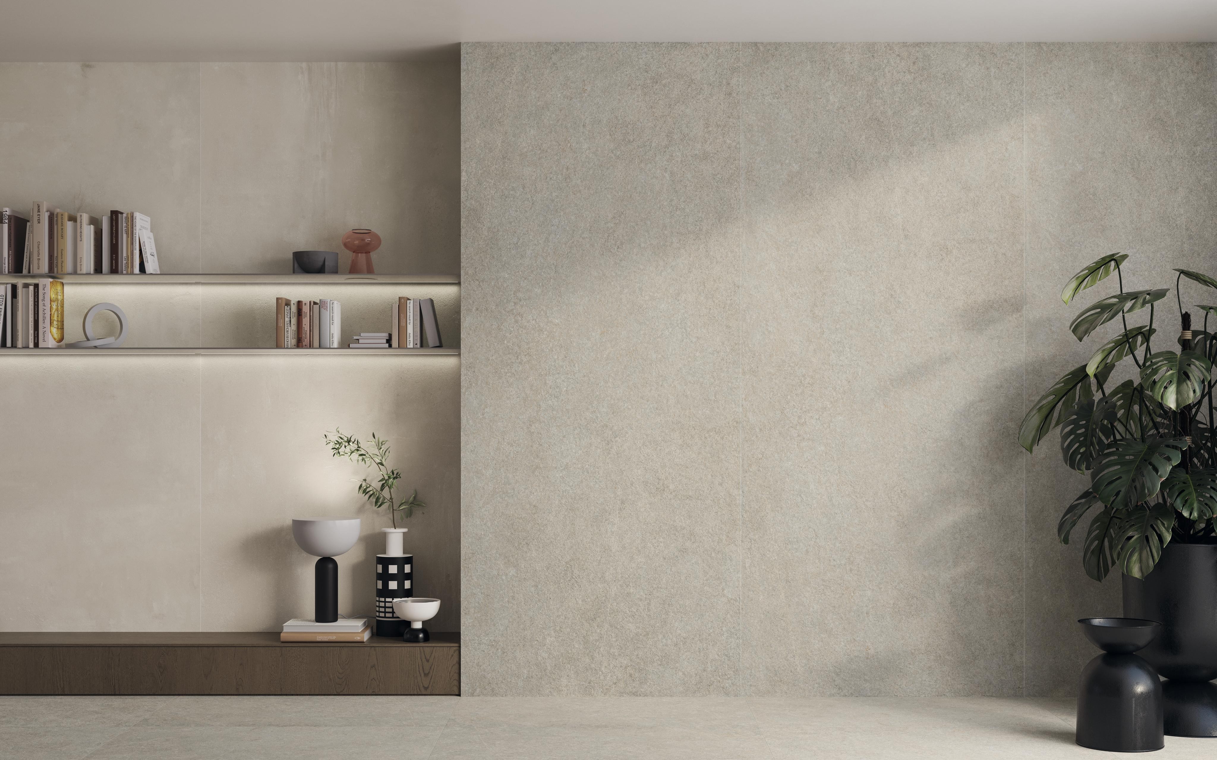 Piastrelle grande formato Outdoor Effetto pietra Grigio