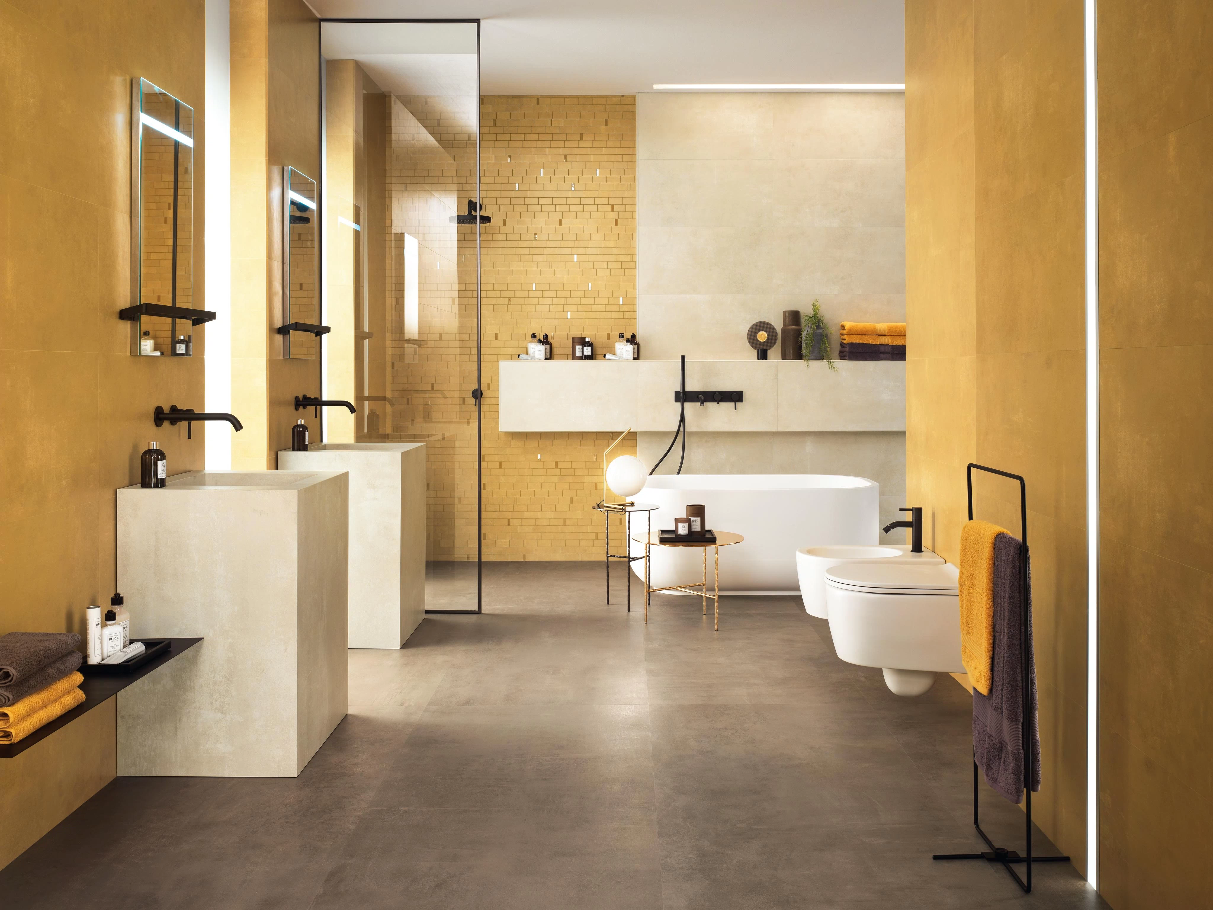 Yellow bathroom tiles - Boost Pro