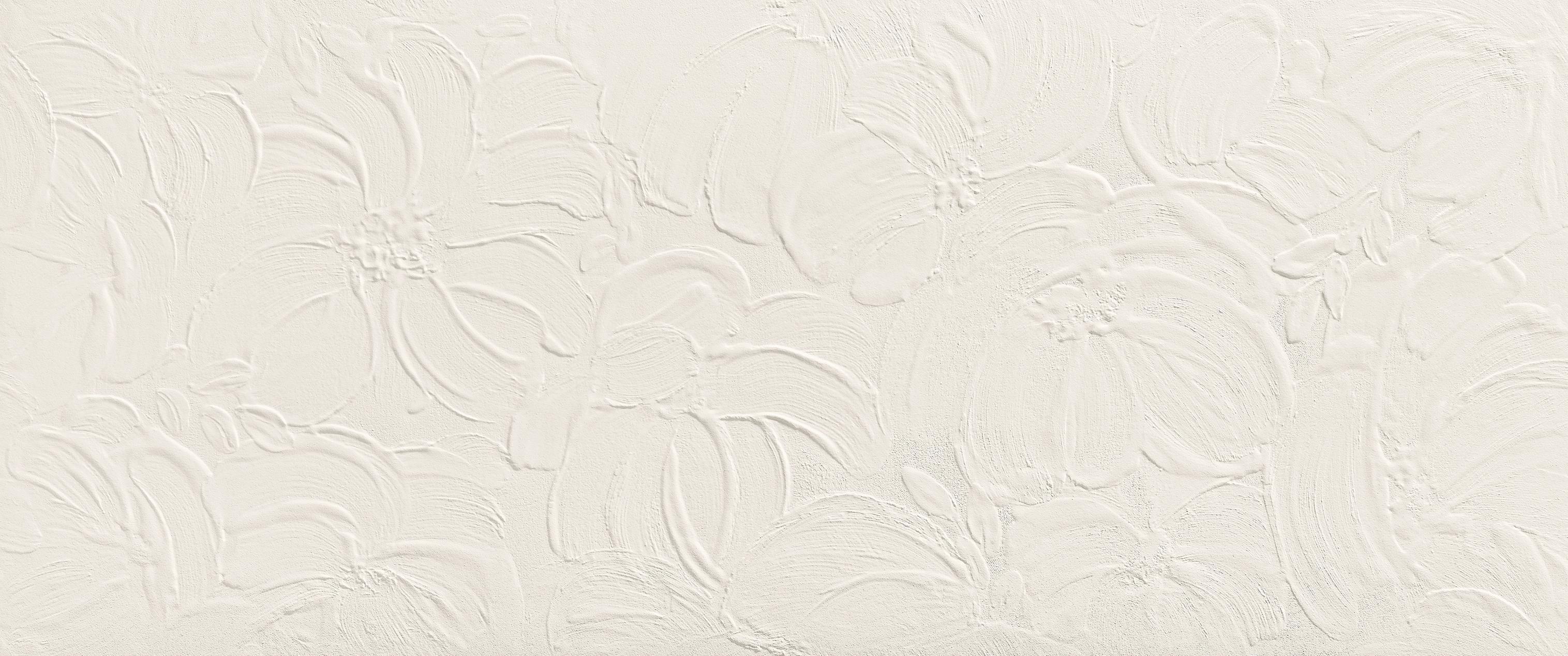 3D Wall Plaster Bloom White 50×120