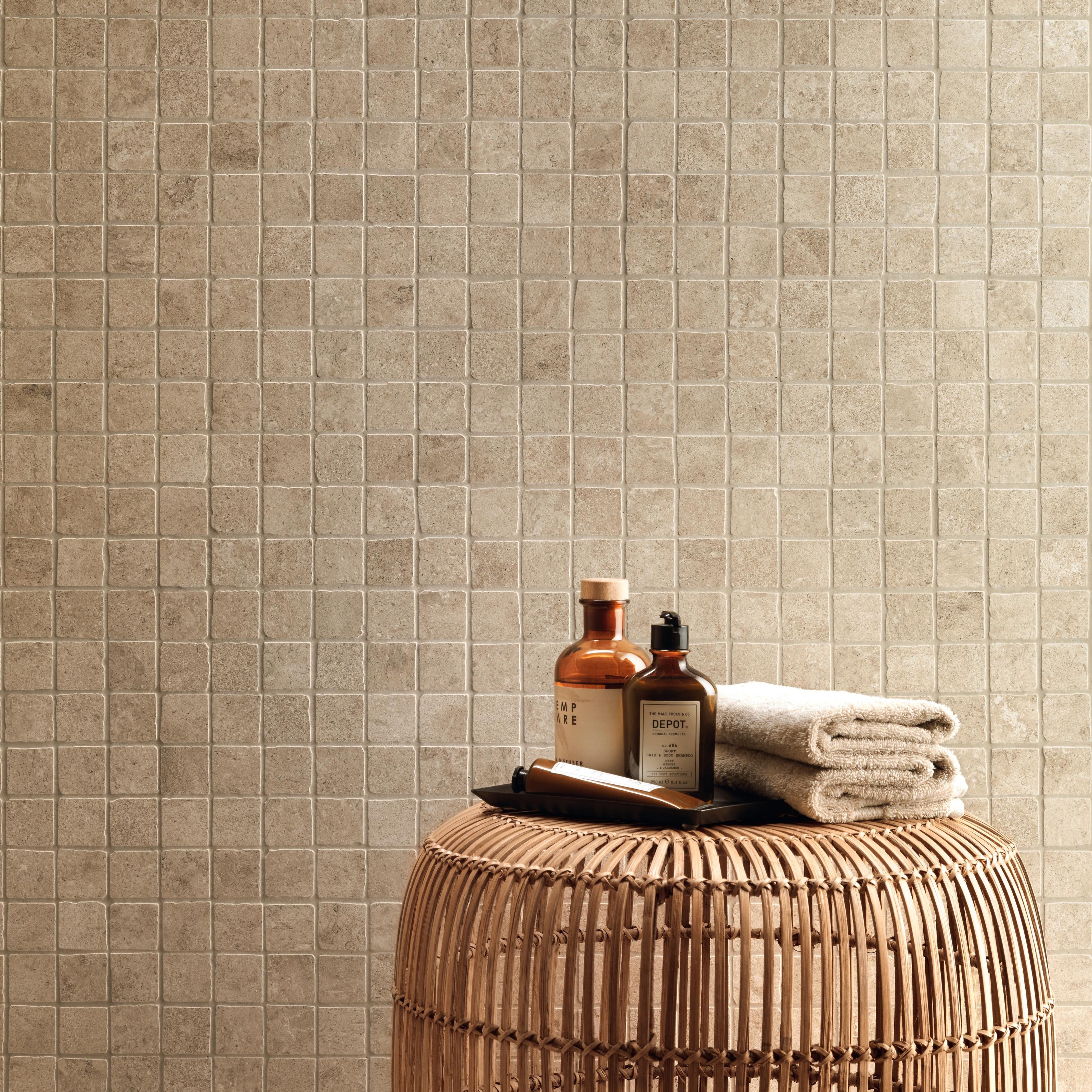 AtlasConcorde Lims 005 08 Beige TumbledMosaic
