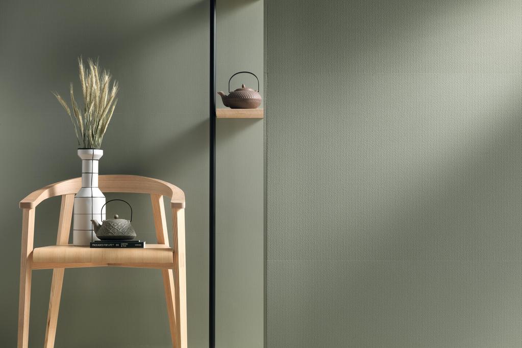 Rivestimento Negozio Effetto tinta unita Verde