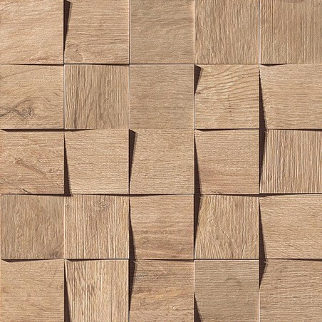 AtlasConcorde Axi GoldenOak Mosaico3D 35x35 AMV0
