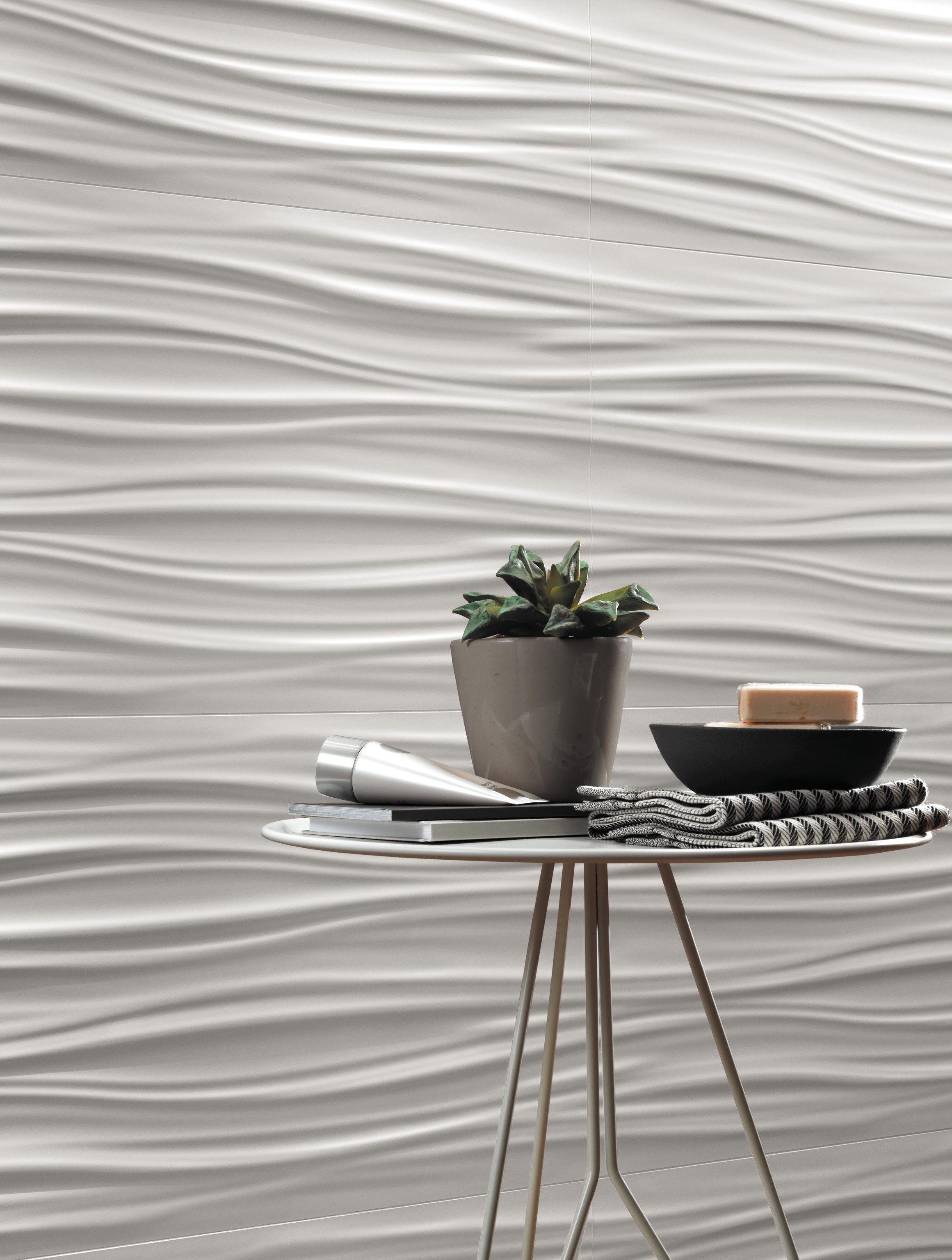 3D Ribbon White