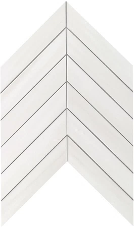 AtlasConcorde MarvelStone BiancoDolomite Chevron 30.5x25 9SCD