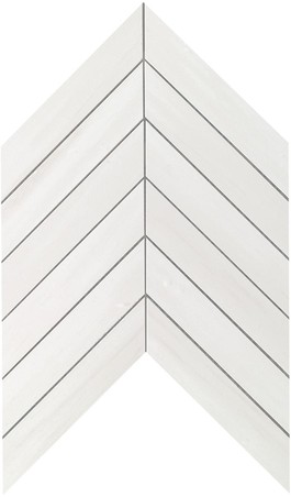AtlasConcorde MarvelStone BiancoDolomite Chevron 30.5x25 9SCD