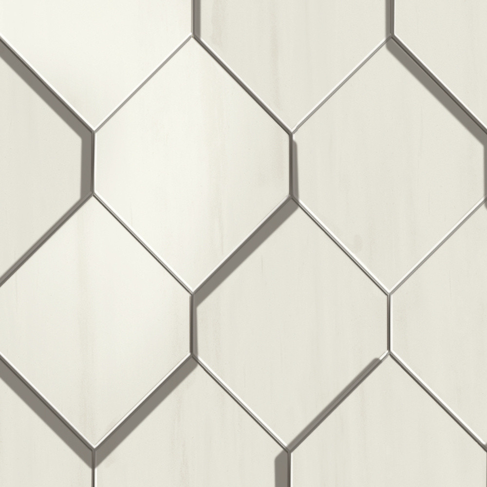 Marvel Bianco Dol. Mosaico Esagono 3D