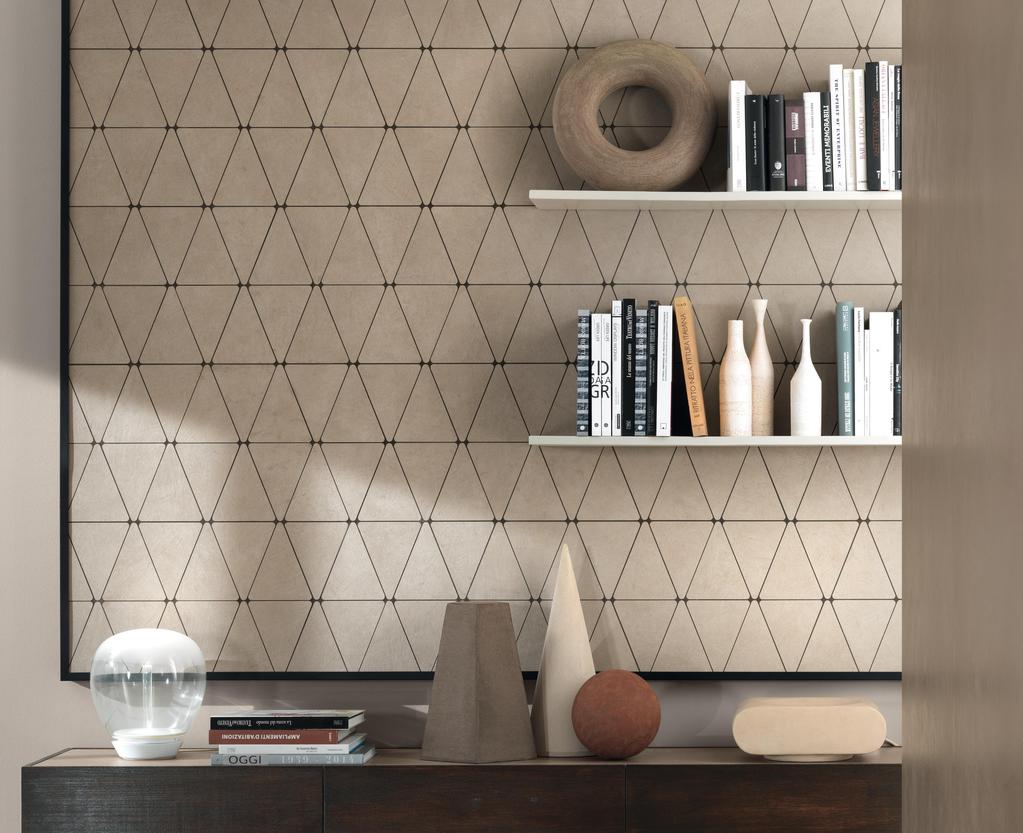 Piastrelle grande formato Soggiorno Effetto terra cruda Beige