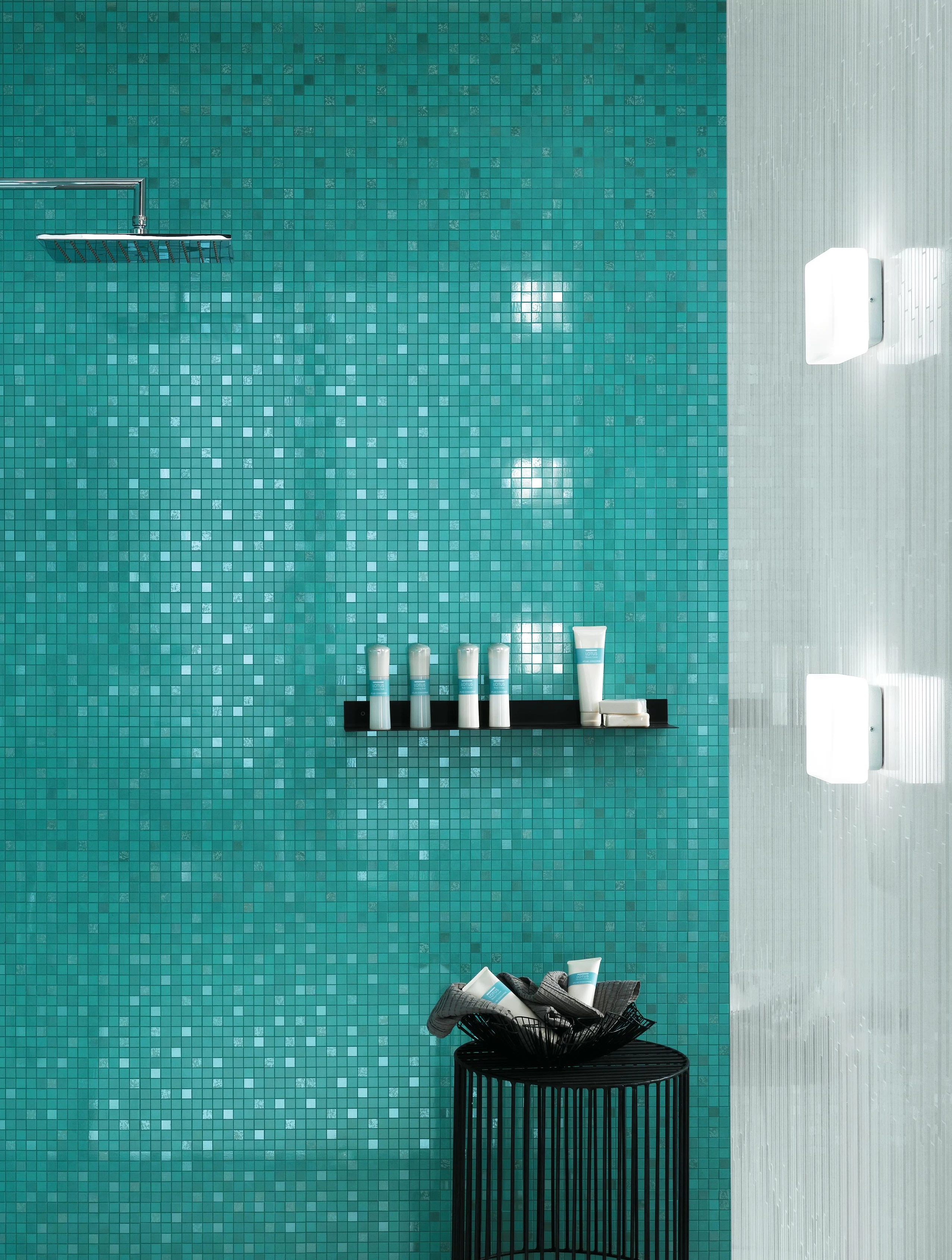 Dwell Turquoise, Dwell Turquoise Mosaico Q, Dwell Ice Mosaico L