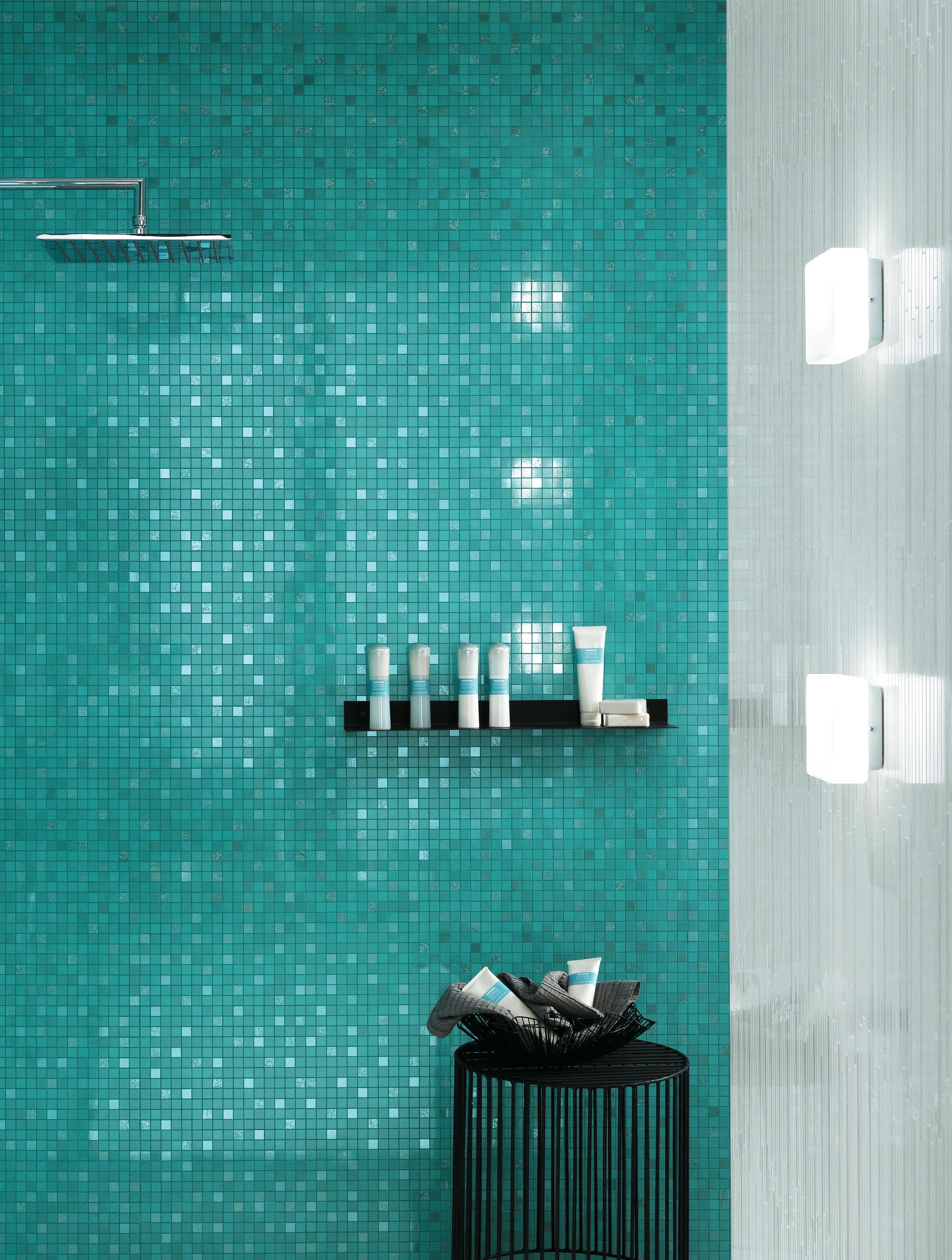 Dwell Turquoise, Dwell Turquoise Mosaico Q, Dwell Ice Mosaico L