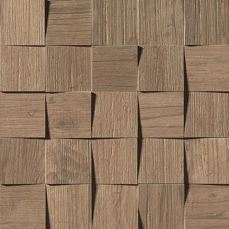 AtlasConcorde Axi BrownChestnut Mosaico3D 35x35 AMV8