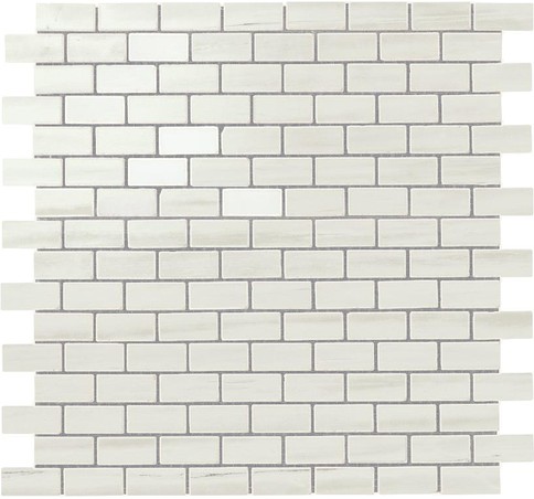 AtlasConcorde MarvelStone BiancoDolomite MosaicoBurattato 29.8x29.8 AS31 R