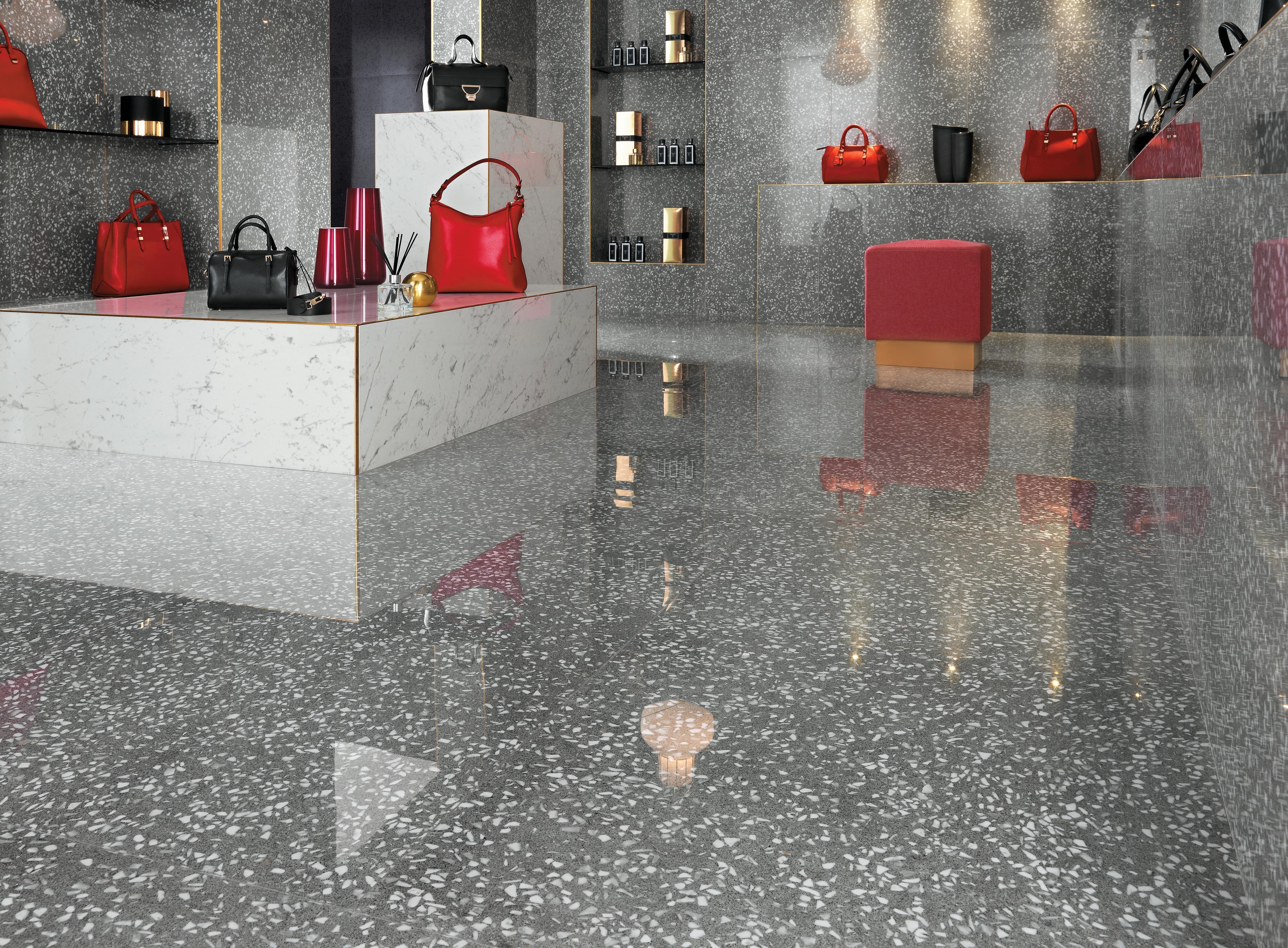 Marvel Terrazzo Grey, Marvel Terrazzo Black, Marvel Carrara Pure